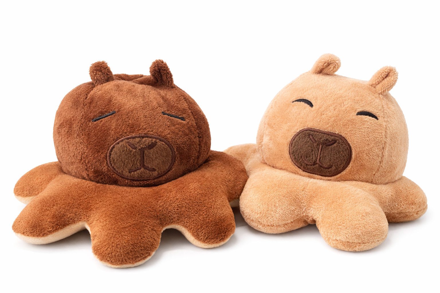 soma Kuscheltier Wende Capybara Kuscheltier 2in1 – Reversibles Plüschtier Braun/Beige (Set, 1-St., Geschenk-Set), Weiches Stofftier Wenden Stressabbau,Geschenk für Kinder Erwachsene