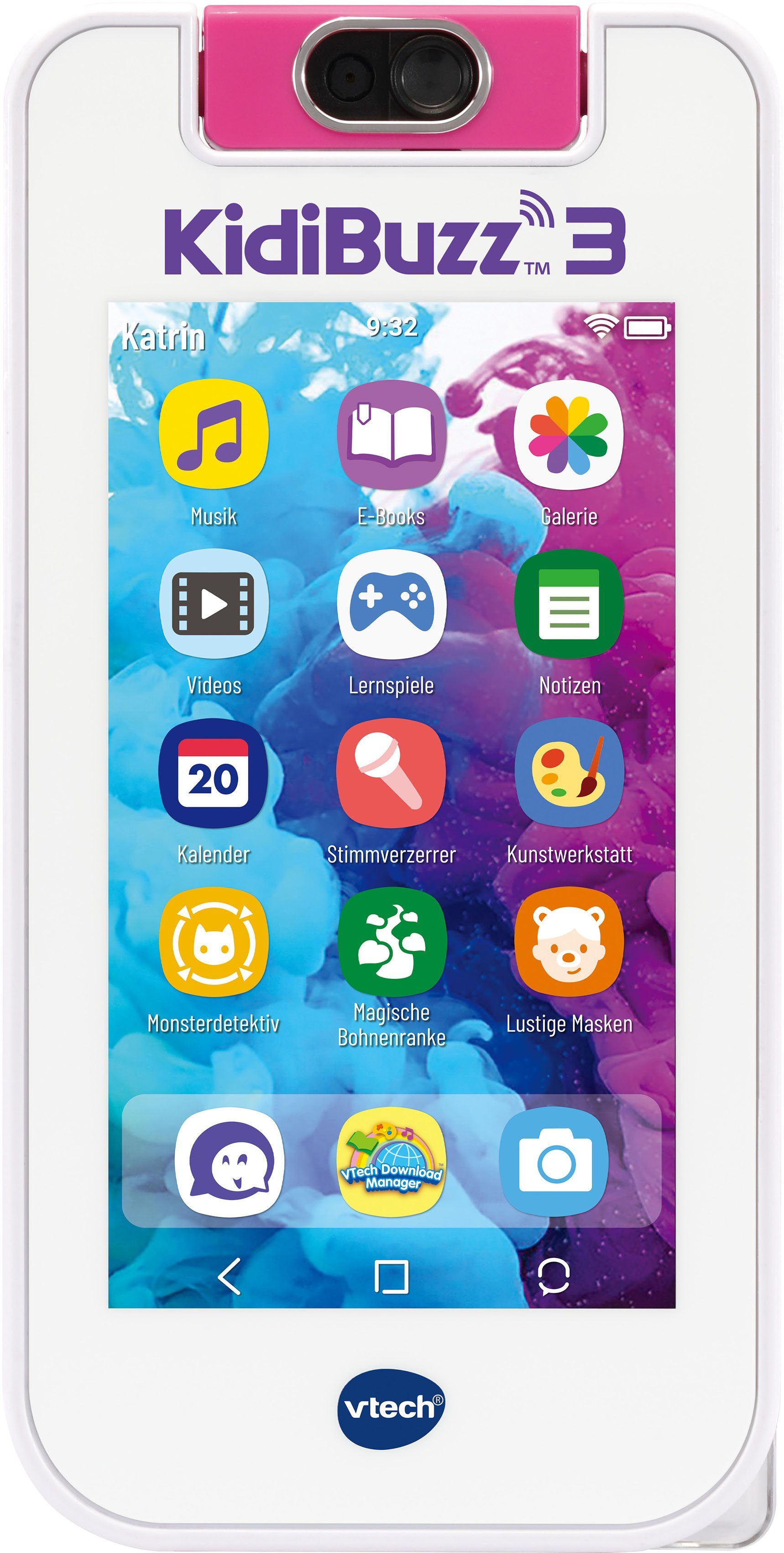 Vtech® Spiel-Smartphone Kiditronics, KidiBuzz 3, pink, Zielgruppe:  Jugendliche, Schulkinder, Kindergartenkinder