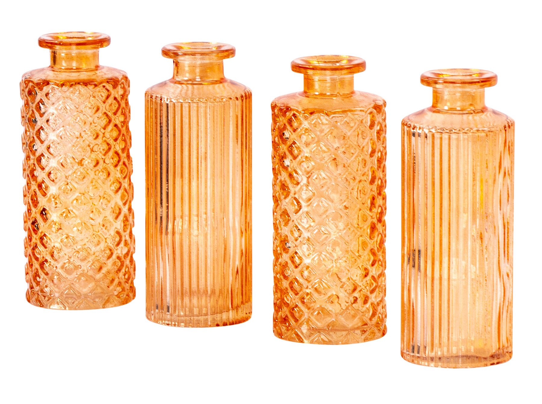 Levandeo® Dekovase, 4er Set Vase Orange günstig online kaufen