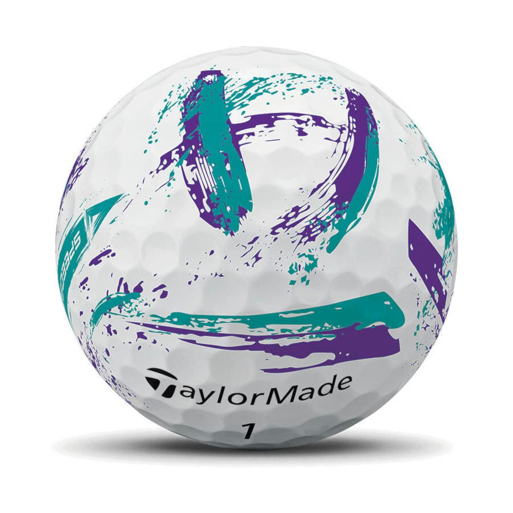 Taylormade Golfball TaylorMade Golfball SpeedSoft Ink Violett/Türkis 1 Dutzend