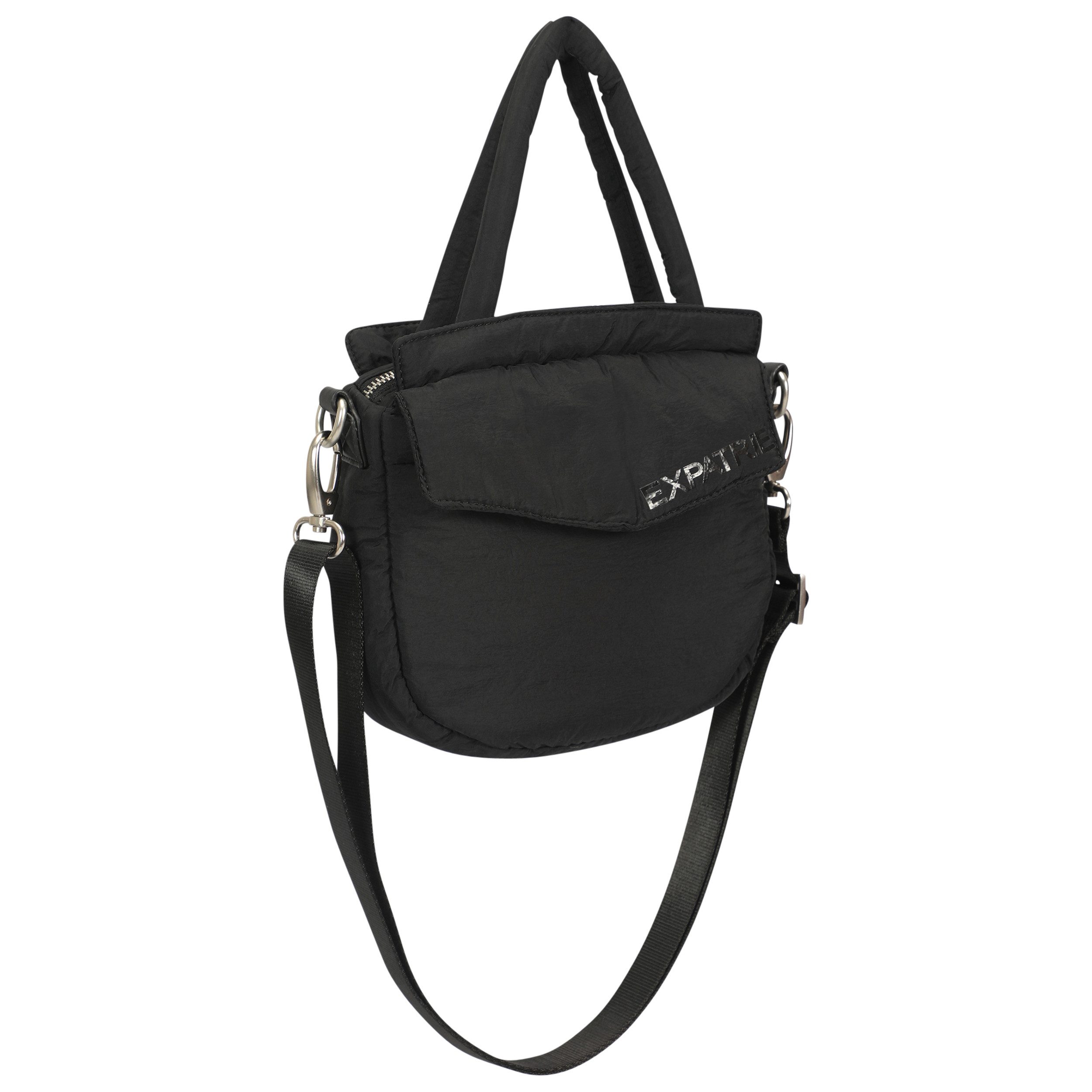 Expatrié Handtasche Poppy Small Handtasche im Puffy Design (1-tlg), Kleine Nylon Henkeltasche mit Crossbody Gurt, Wasserabweisend