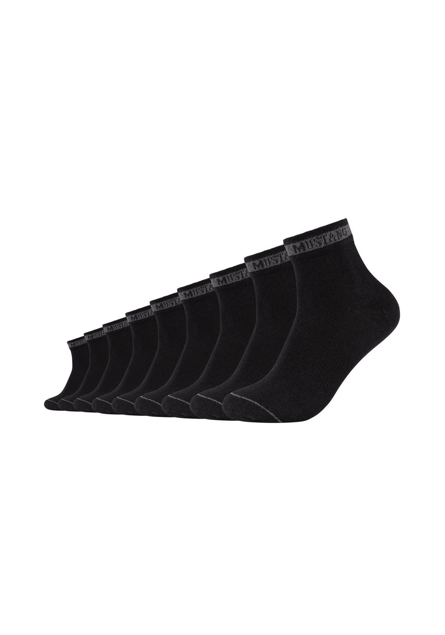 MUSTANG Kurzsocken Kurzsocken 9er Pack black