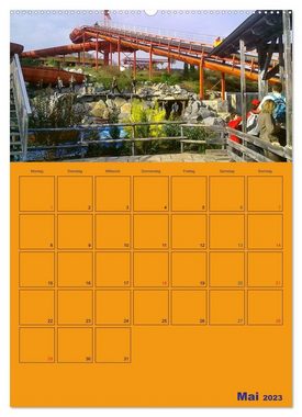 CALVENDO Wandkalender Freizeitparkmomente / Planer (Premium, hochwertiger DIN A2 Wandkalender 2023, Kunstdruck in Hochglanz)