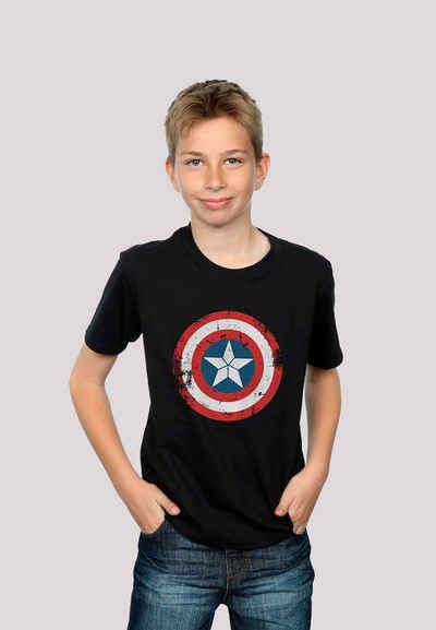 F4NT4STIC T-Shirt »Marvel Captain America Civil War Shield - Premium Superhelden Iron Man Captain America Hulk Thor Loki Punisher Spider-Man Venom Fan Merch« Unisex Kinder,Premium Merch,Jungen,Mädchen,Logo Print