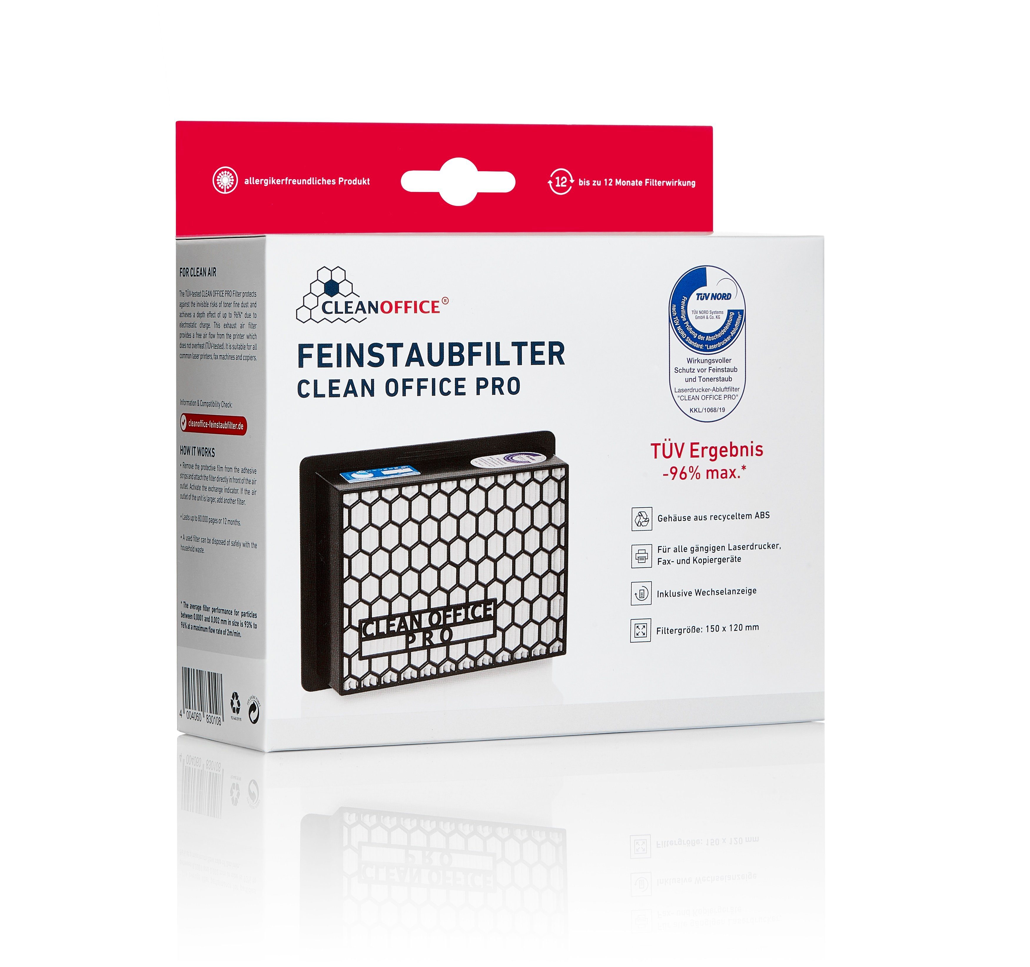 CLEANOFFICE CleanAir-Filter 168301010 PRO Feinstaubfilter