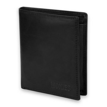 MOKIES Geldbörse Herren Portemonnaie G306NC(A) (hochformat), 100% Echt-Leder