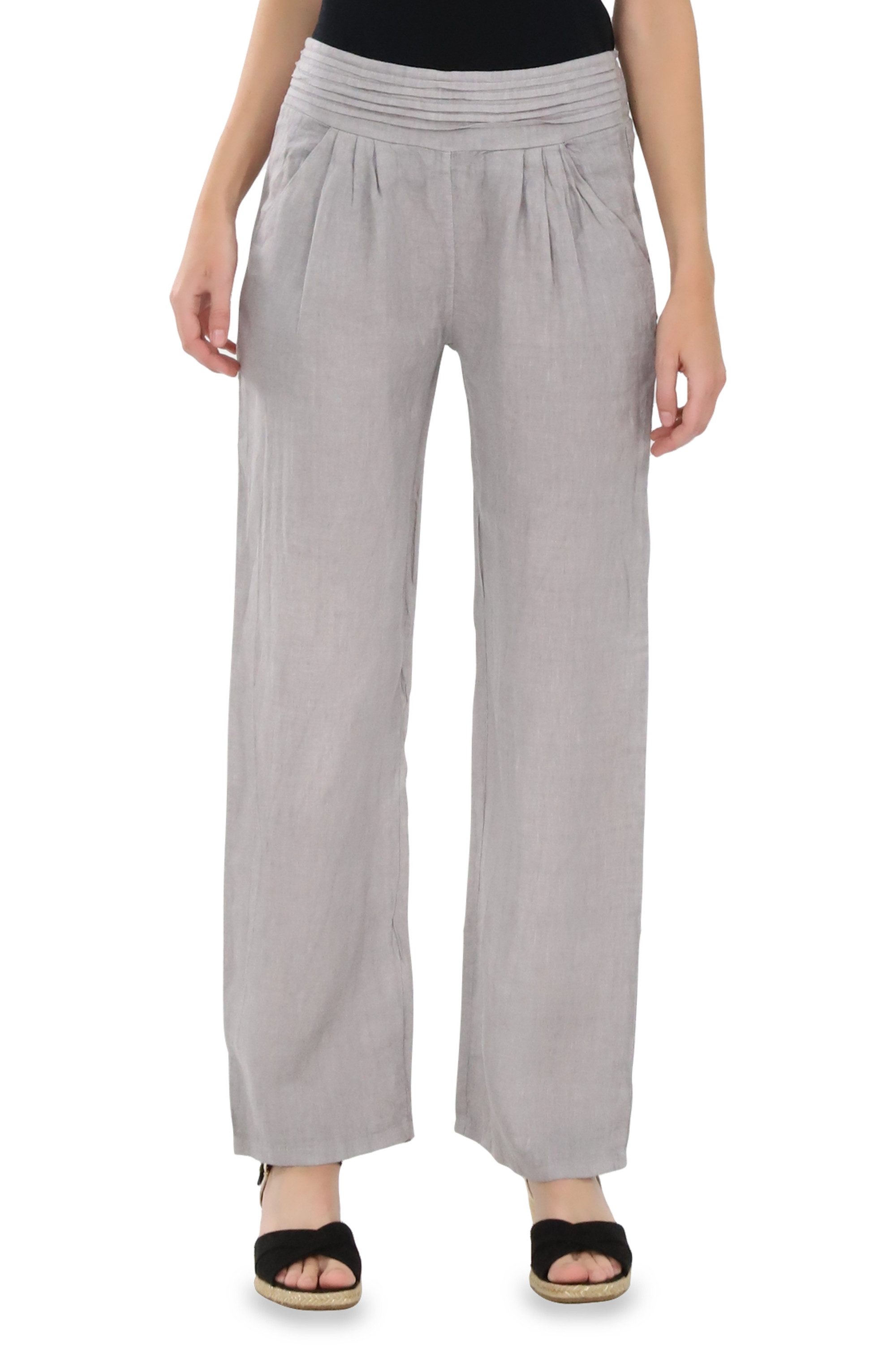 malito more than fashion Leinenhose malito Damen Hose aus Leinen 2727 beque günstig online kaufen
