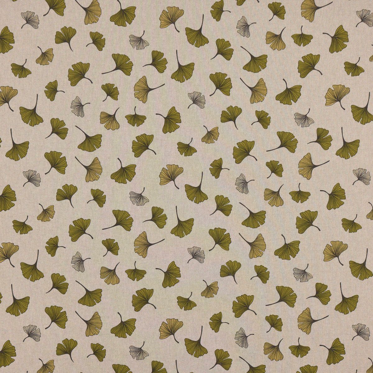Tischdecke grün, LEBEN. Ginkgo Tischdecke handmade SCHÖNER Leaf SCHÖNER Blatt Ginko LEBEN. natur