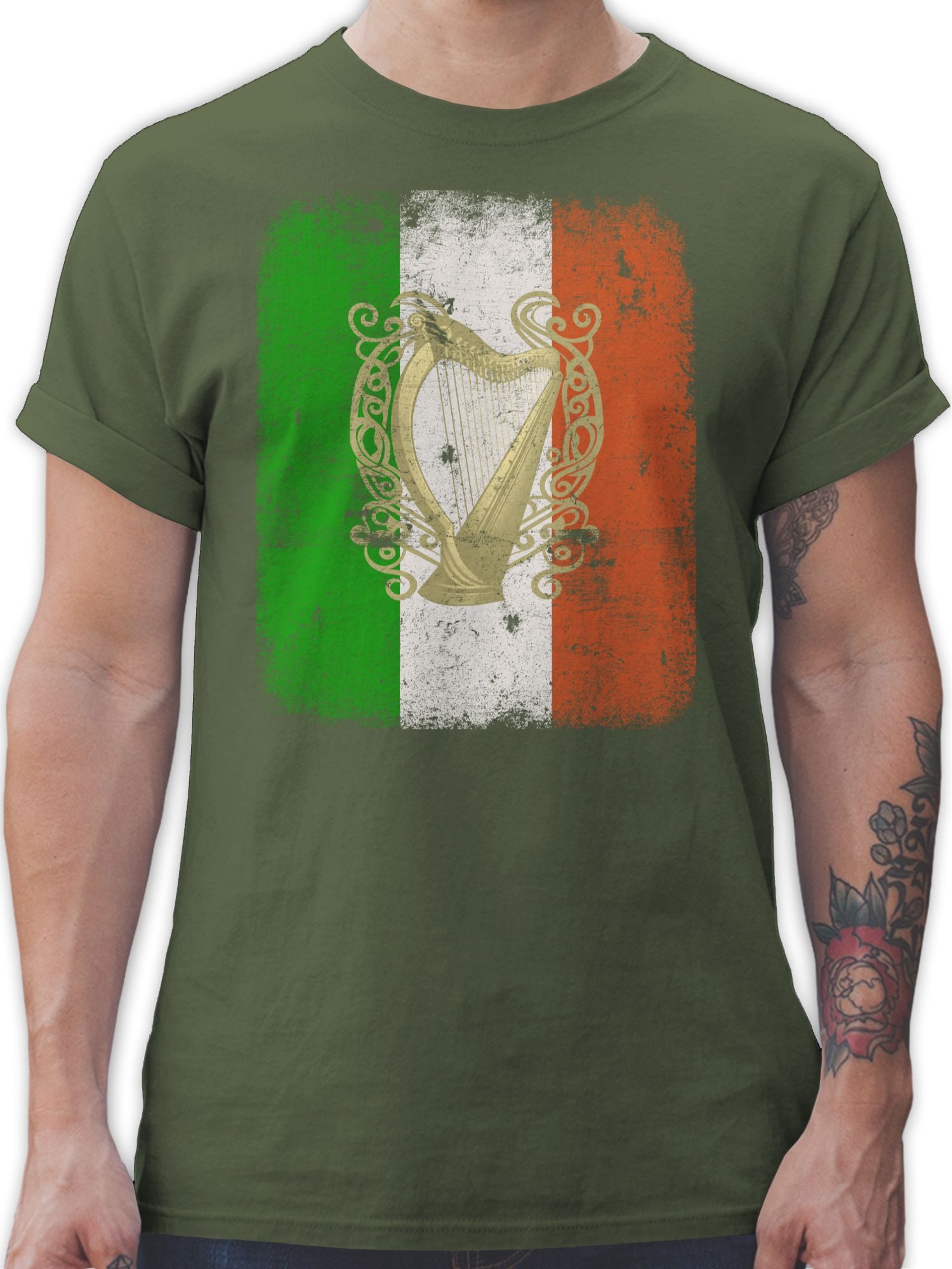 Shirtracer T-Shirt Irland Irische Irish Flagge günstig online kaufen