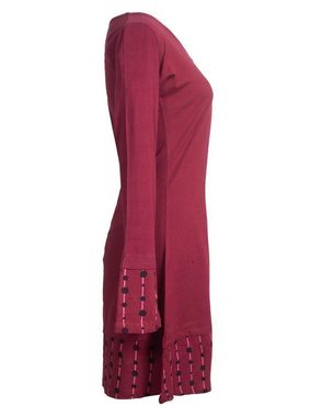Vishes Jerseykleid Lagenlook Jerseykleid Strickkleid Sweatshirt-Kleid Elfen, Hippie, Boho, Goa Style