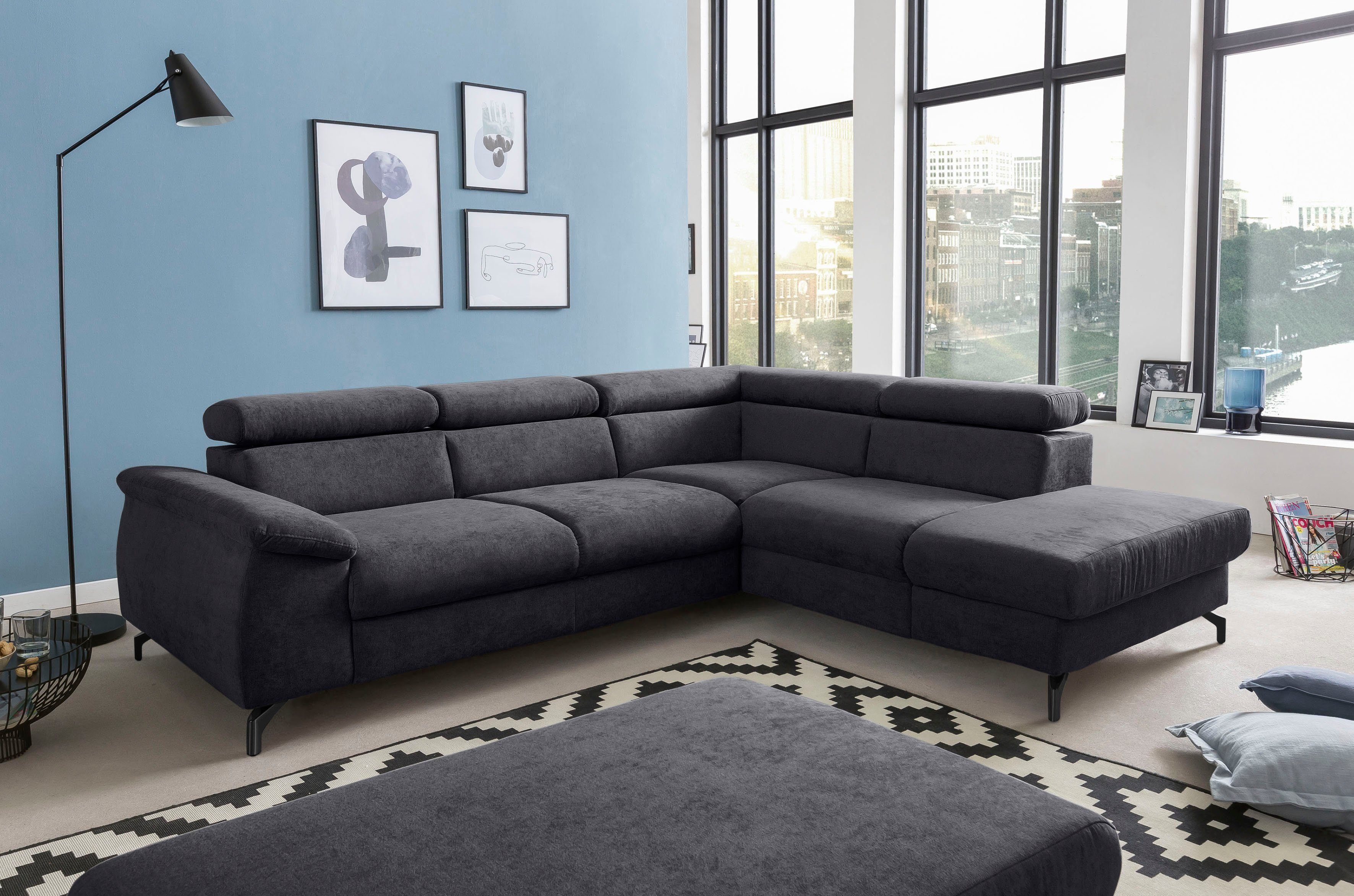 COTTA Polstergarnitur Komaris L-Form, (Set), Set bestehend aus: Ecksofa mit günstig online kaufen