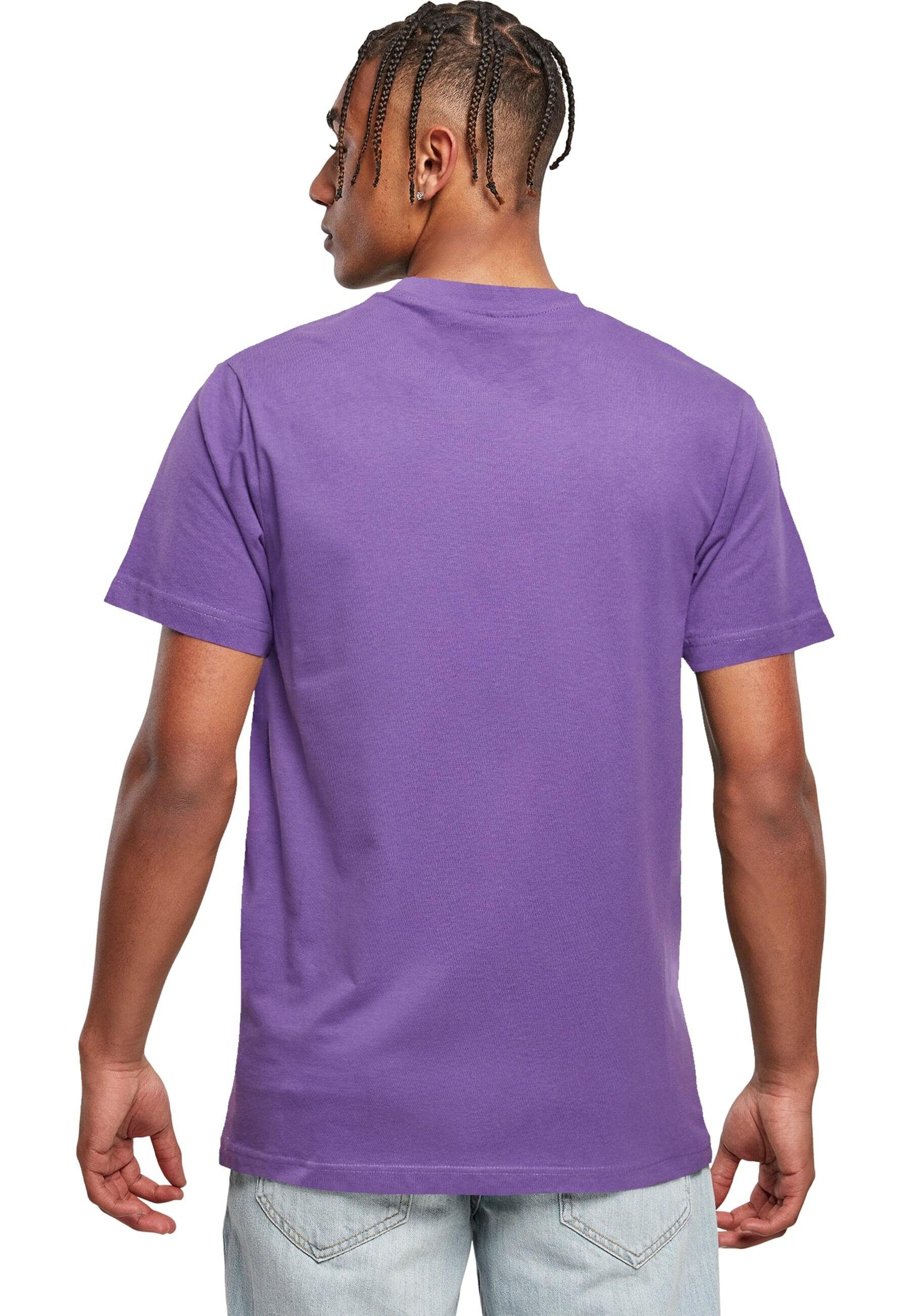 Merchcode T-Shirt Round T-Shirt Herren - ultraviolet Player Neck Peanuts (1-tlg)