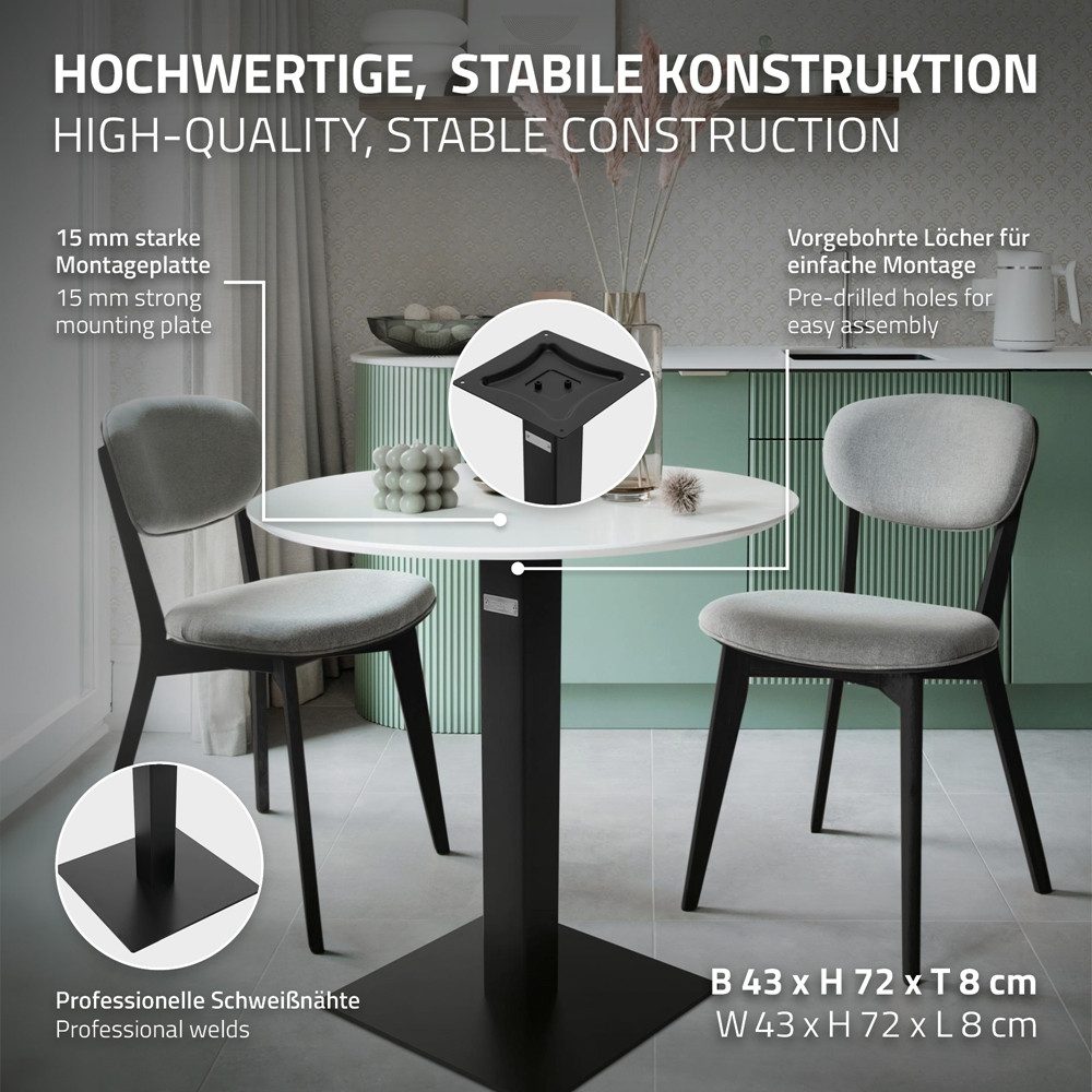ML-DESIGN Tischbein Tischgestell mit Bodenplatte aus günstig online kaufen