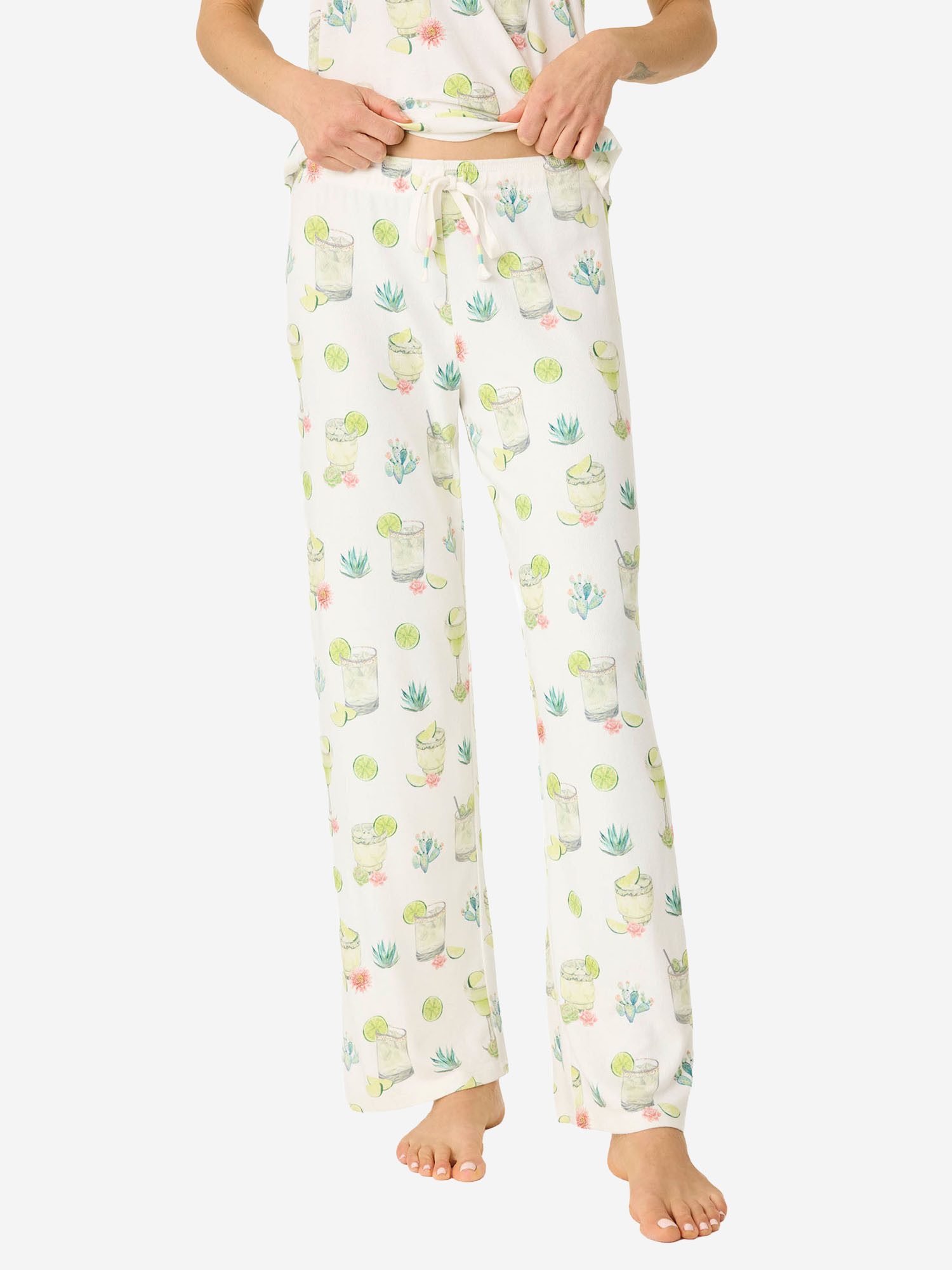 PJ Salvage Pyjamahose Limes & Sunshine (2-tlg) schlafanzug schlafmode bequem