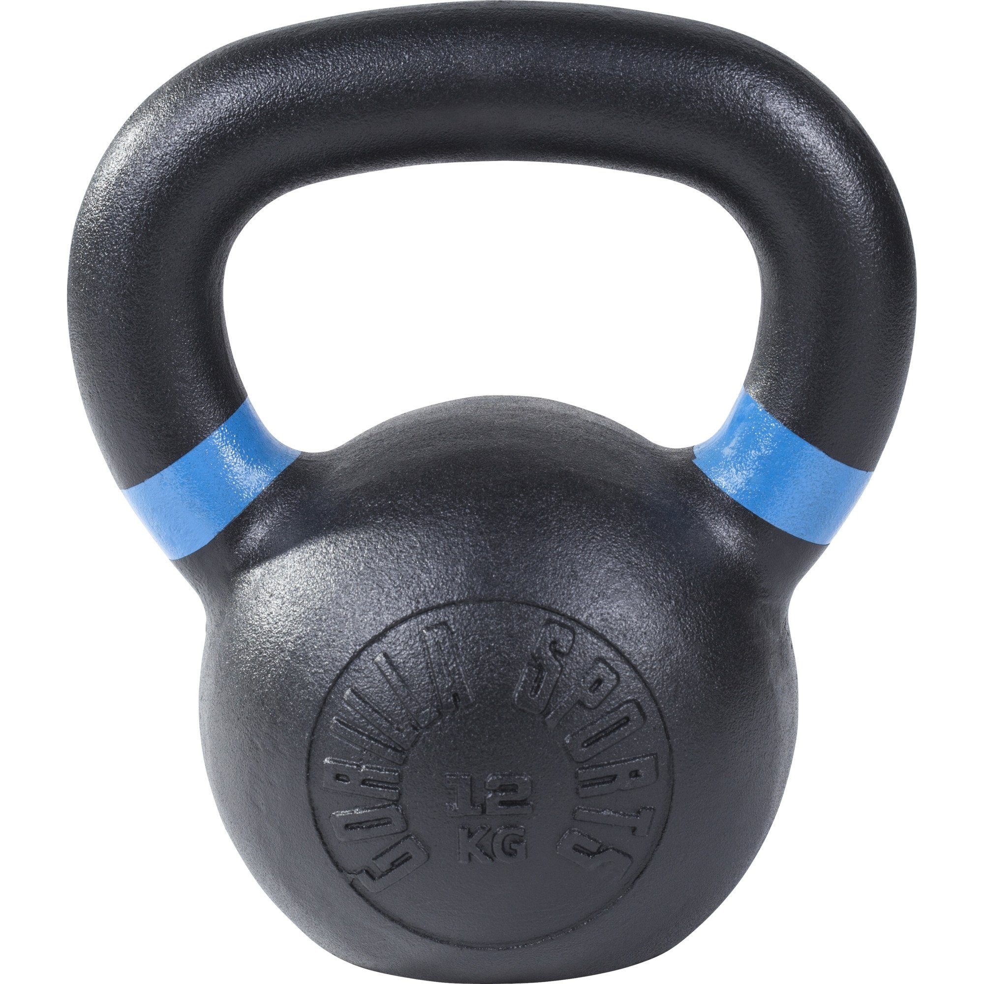 Kettlebell Gusseisen, Schwarz mit Farbmarkierungen - Kugelhantel, Kugelgewicht