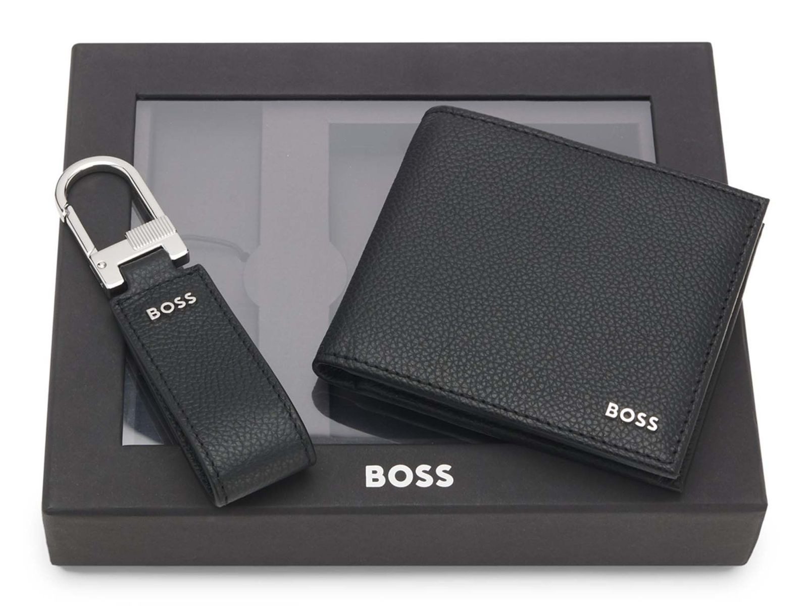 BOSS Geldbörse Gift Set 4 CC Wallet / Keyring (Set, 2-tlg), aus echtem Rind günstig online kaufen