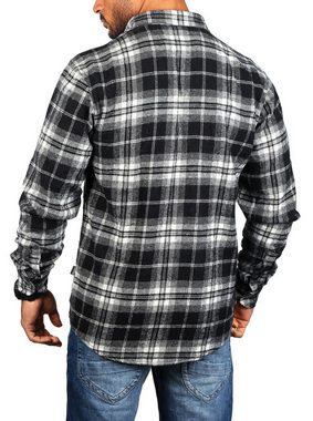 CARISMA Flanellhemd warmes Herren Holzfällerhemd mit dicker weicher Qualität 8615 Regular Langarm Kentkragen Kariert