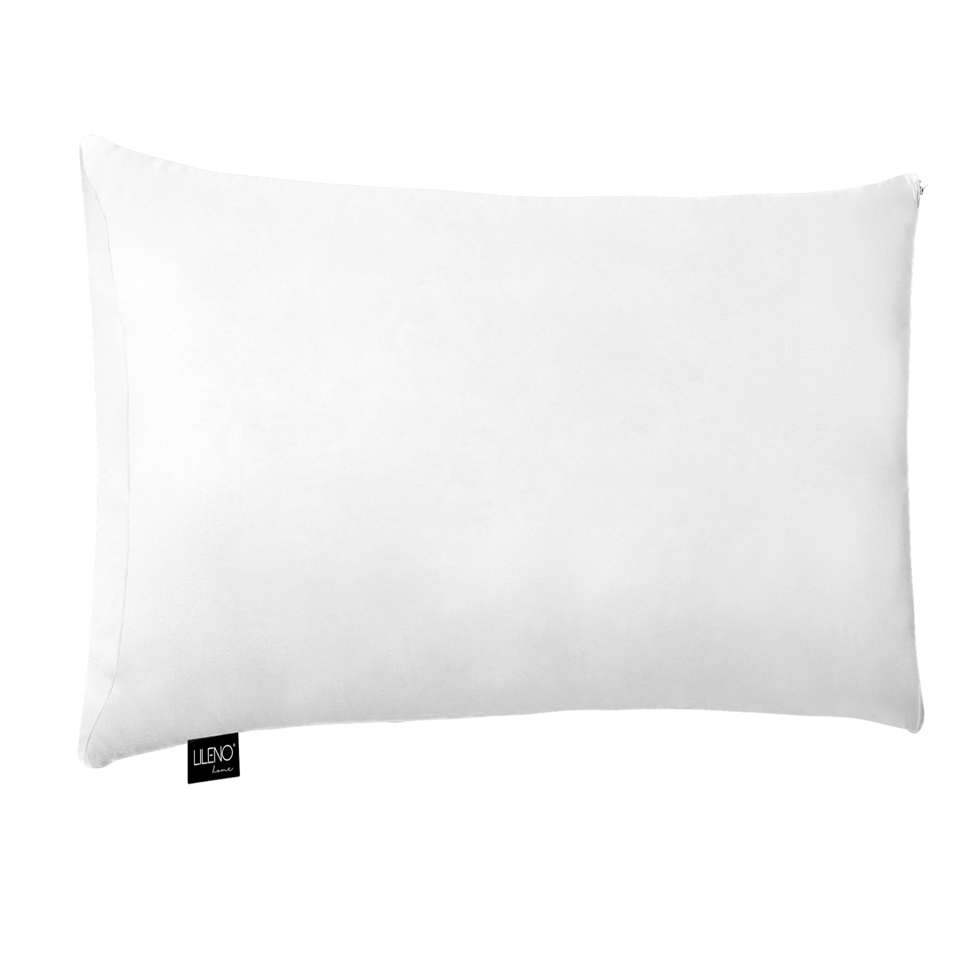 LILENO HOME Microfaserkissen - geeignet für Всіrgiker, in verschiedenen Größen - Made in Germany, Füllung: 100% Polyester, Rückenschläfer, Seitenschläfer, Bauchschläfer, Set, 1er Set, Подушки 30x50 cm mit Reißverschluss, als Bettkissen oder Декоративні подушки