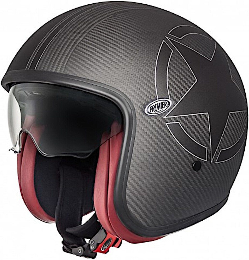 Premier Motorradhelm Vintage Carbon Star Jethelm