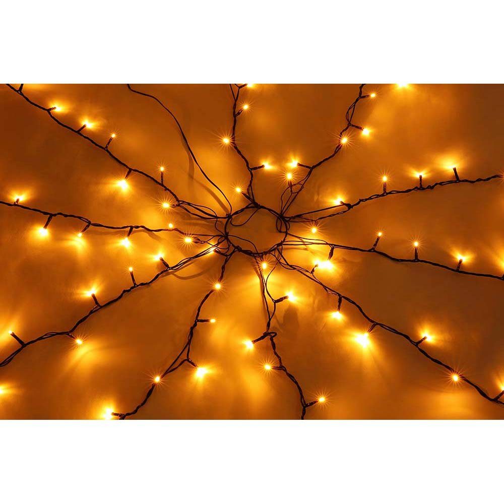 200 cm LED etc-shop Lichterkette Weihnachtskette Gartendeko Innen- und Außen Dekolicht, H