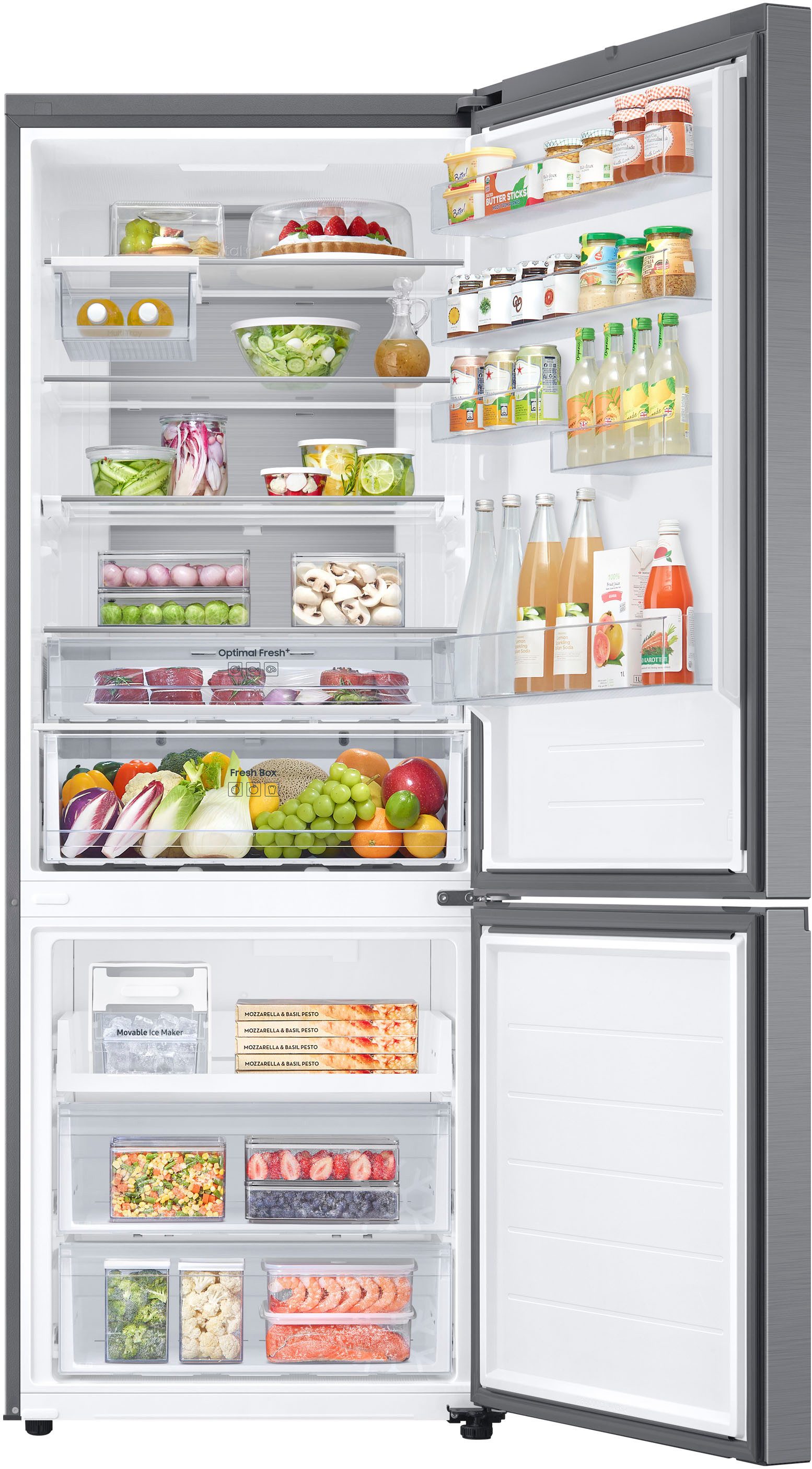 Samsung Kühl-/Gefrierkombination RB53DG706AS9, 203 cm hoch, 75,9 cm breit, extra weit 75cm, NoFrost
