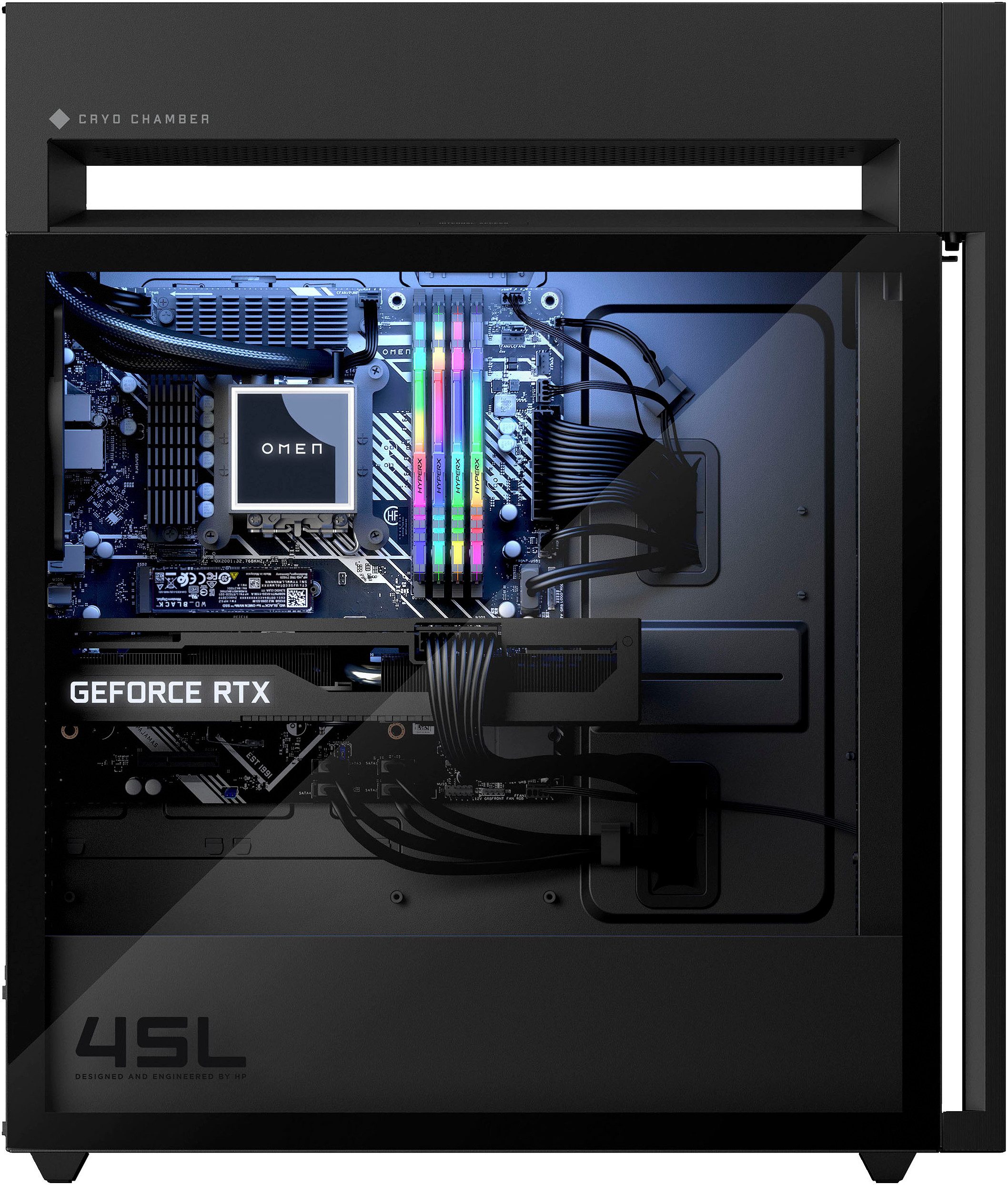 OMEN GT22-2005ng PC (Intel Core ™ i9 14900K, GeForce RTX 4080 SUPER, 64 GB RAM, 1000 GB SSD, Wasserkühlung)