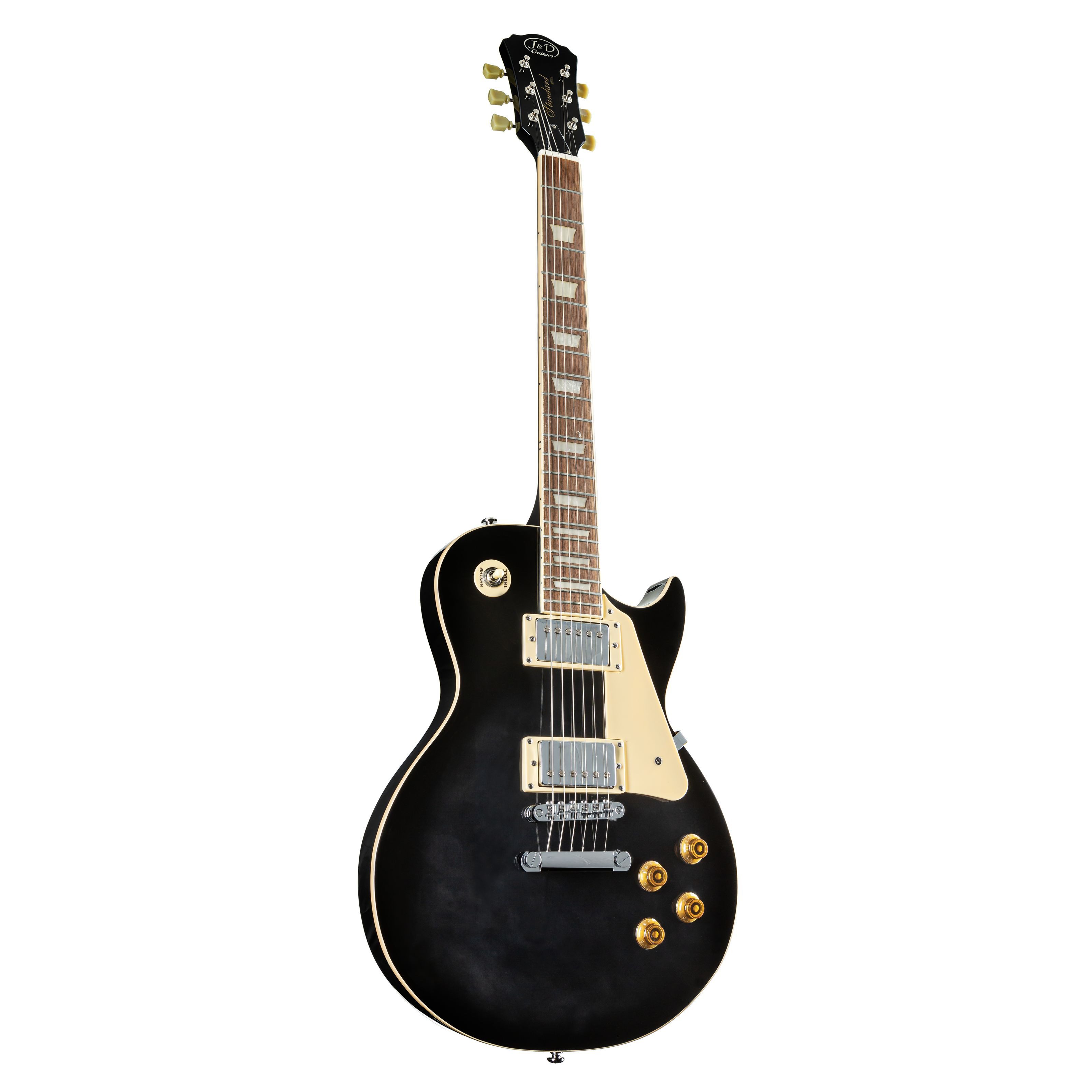J & D E-Gitarre, E-Gitarren, Single Cut Modelle, LS500 BKS Plain Top Black Sunburst - Single Cut E-Gitarre