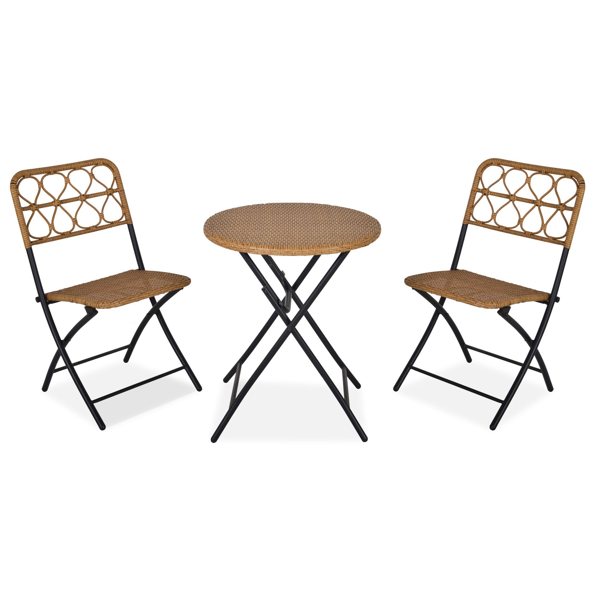 Outsunny Balkonset 3-teiliges Sitzgruppe faltbar günstig online kaufen