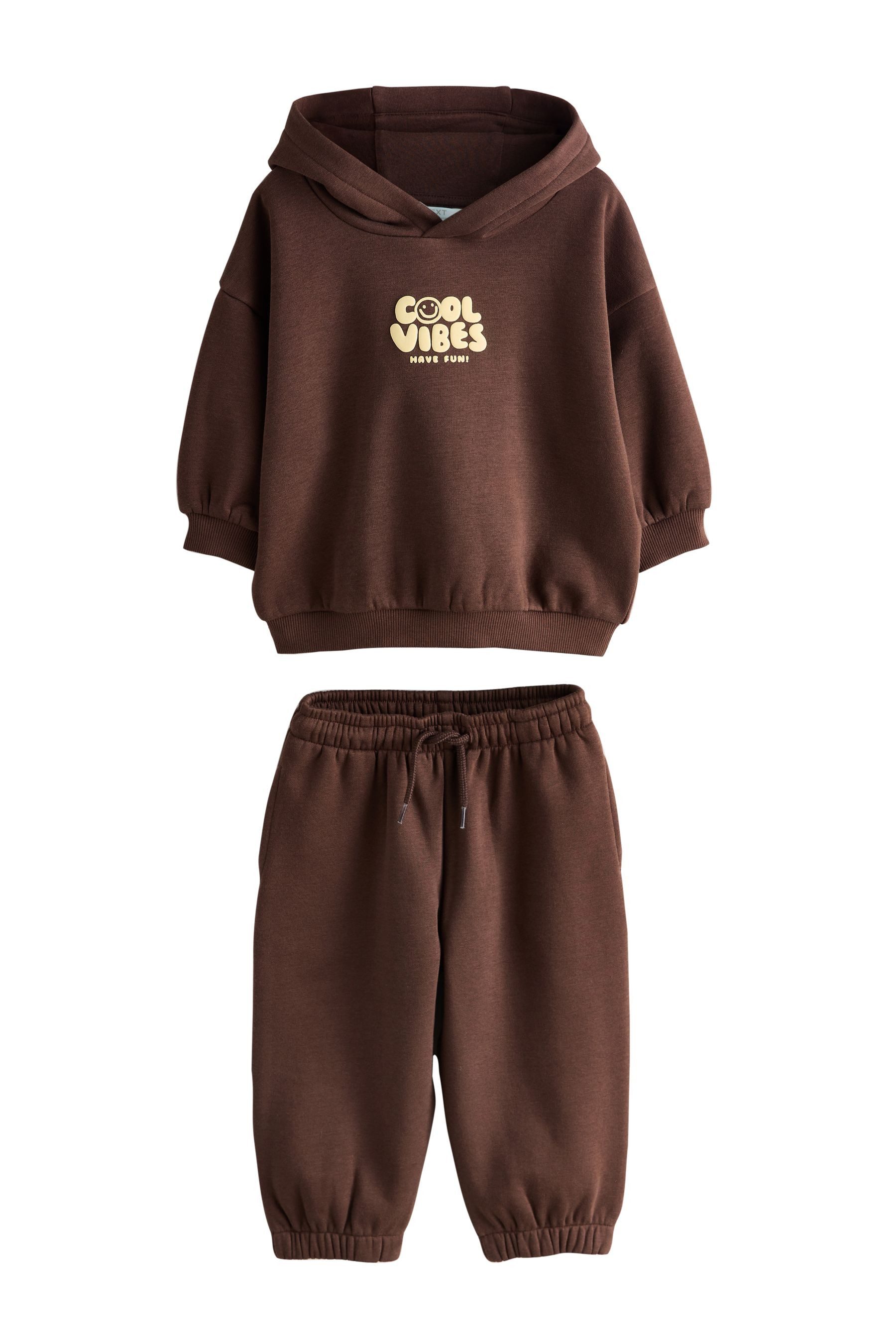 Next Sweatanzug Hoodie mit Print und Jogginghose im Set (2-tlg)