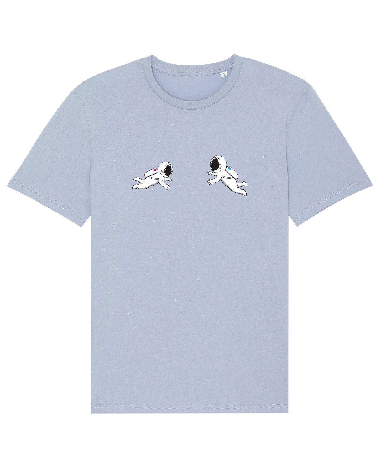 wat? Apparel Print-Shirt Space love (1-tlg) Serene Blue