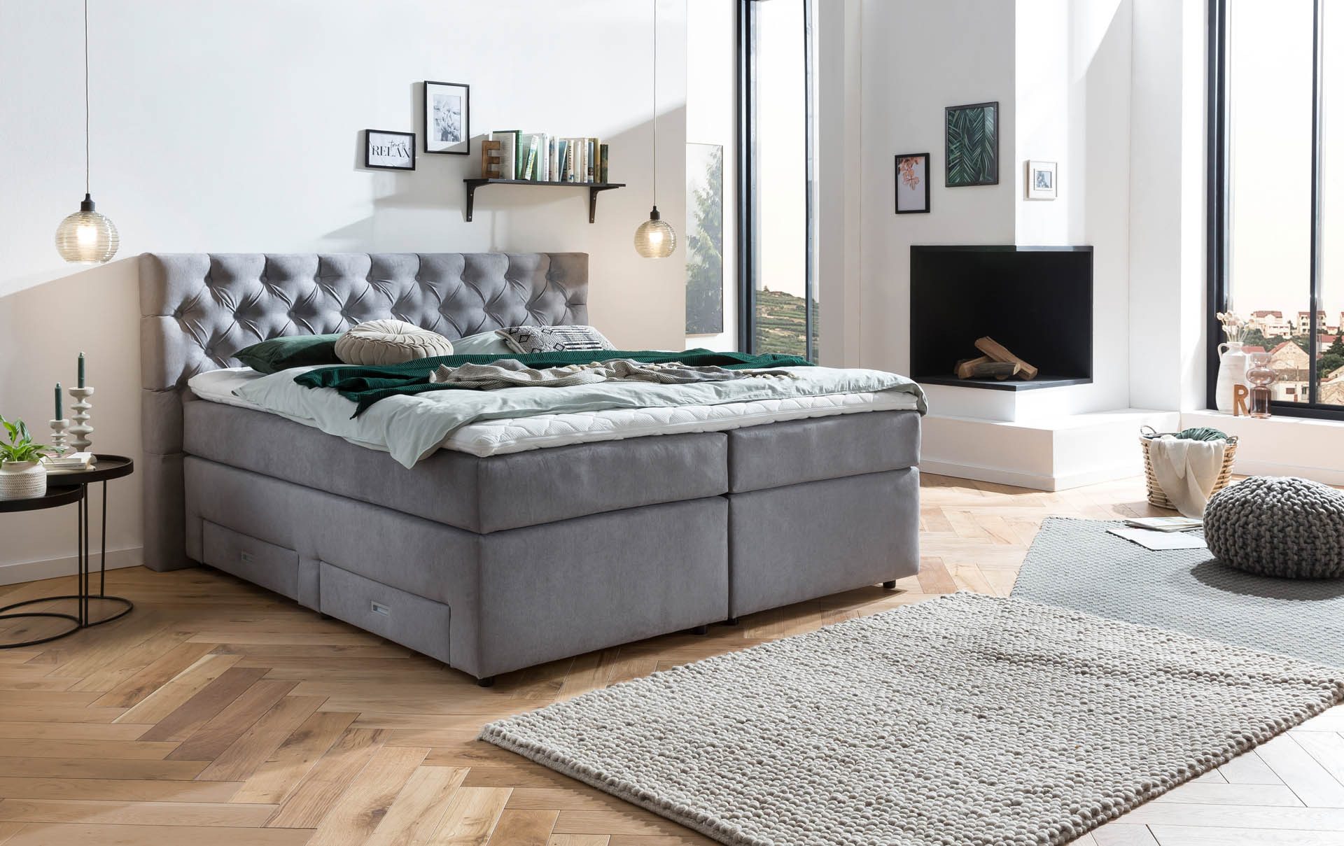Belanoti Boxspringbett Lara (Boxspringbett 180x200 mit günstig online kaufen