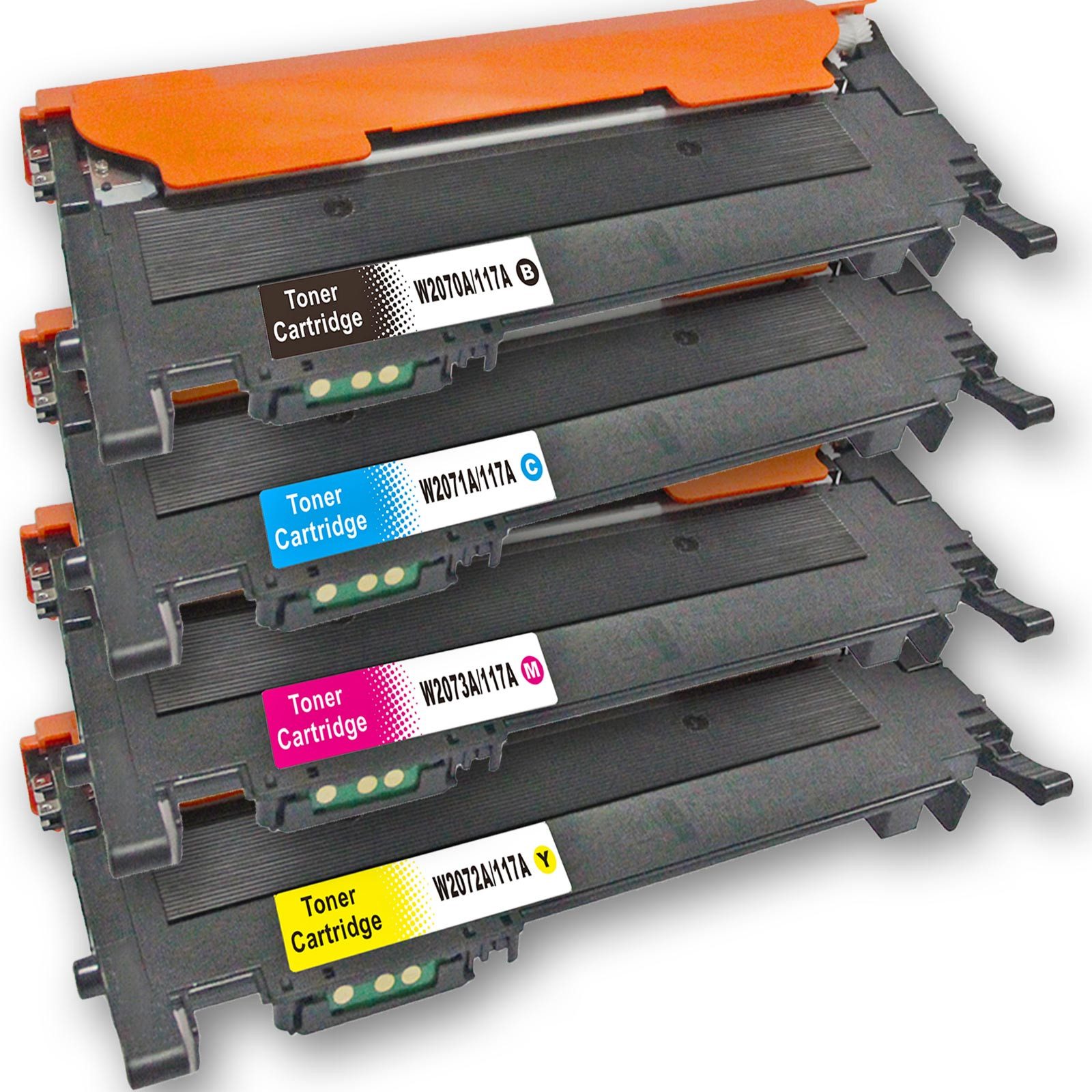 Tonerkartusche D&C Toner-Set kompatibel für HP Color Laser MFP 179fnw (117A) Schwarz, (Kompatibel für HP Color Laser MFP 179 fnw 117A), fng