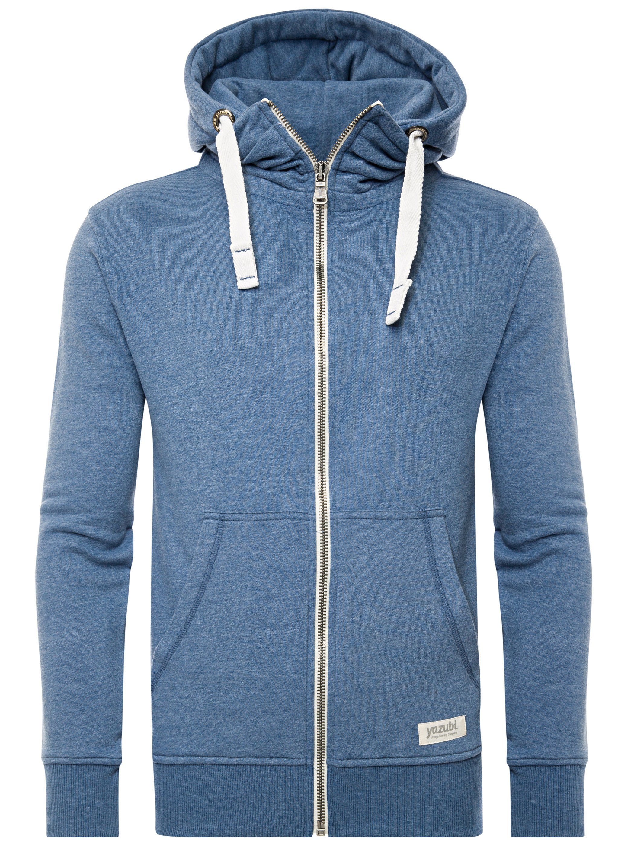 183921) Kapuze Zip Osaka Blau Hood (bijou Yazubi Kapuzensweatjacke blue Zip Hoodie Sweat mit