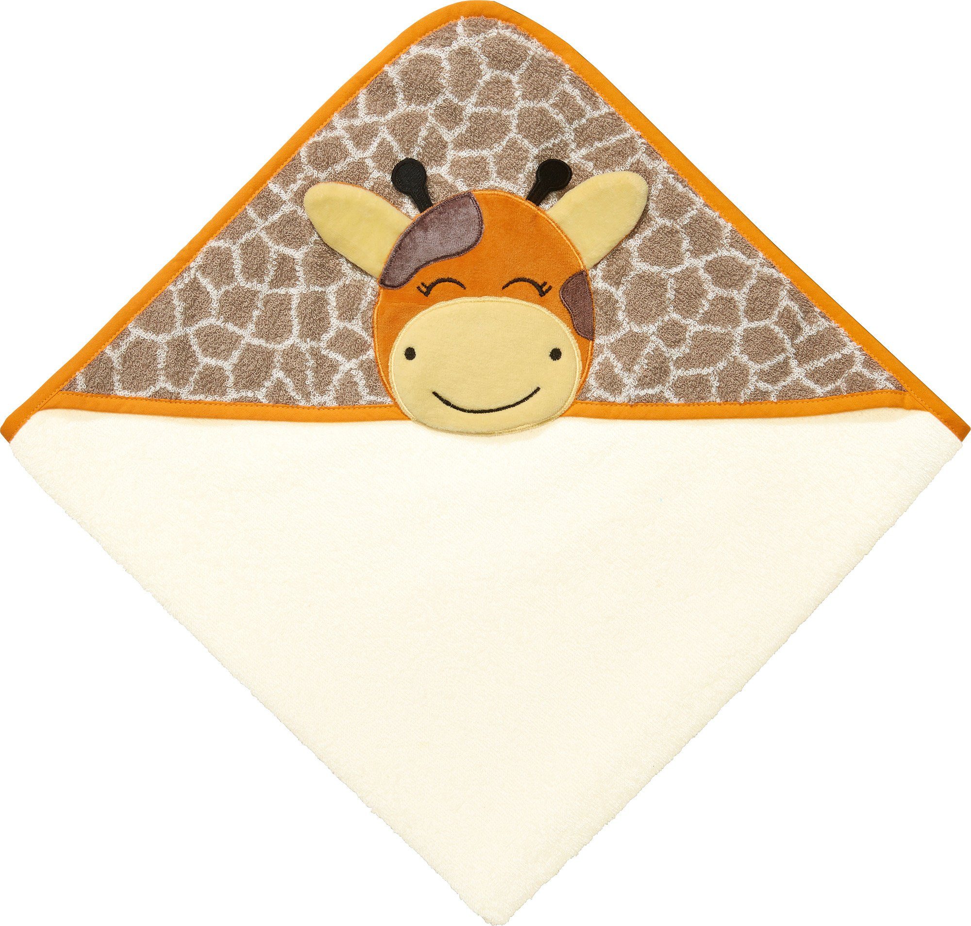 Kapuzenhandtuch Kapuzenbadetuch "Giraffe"