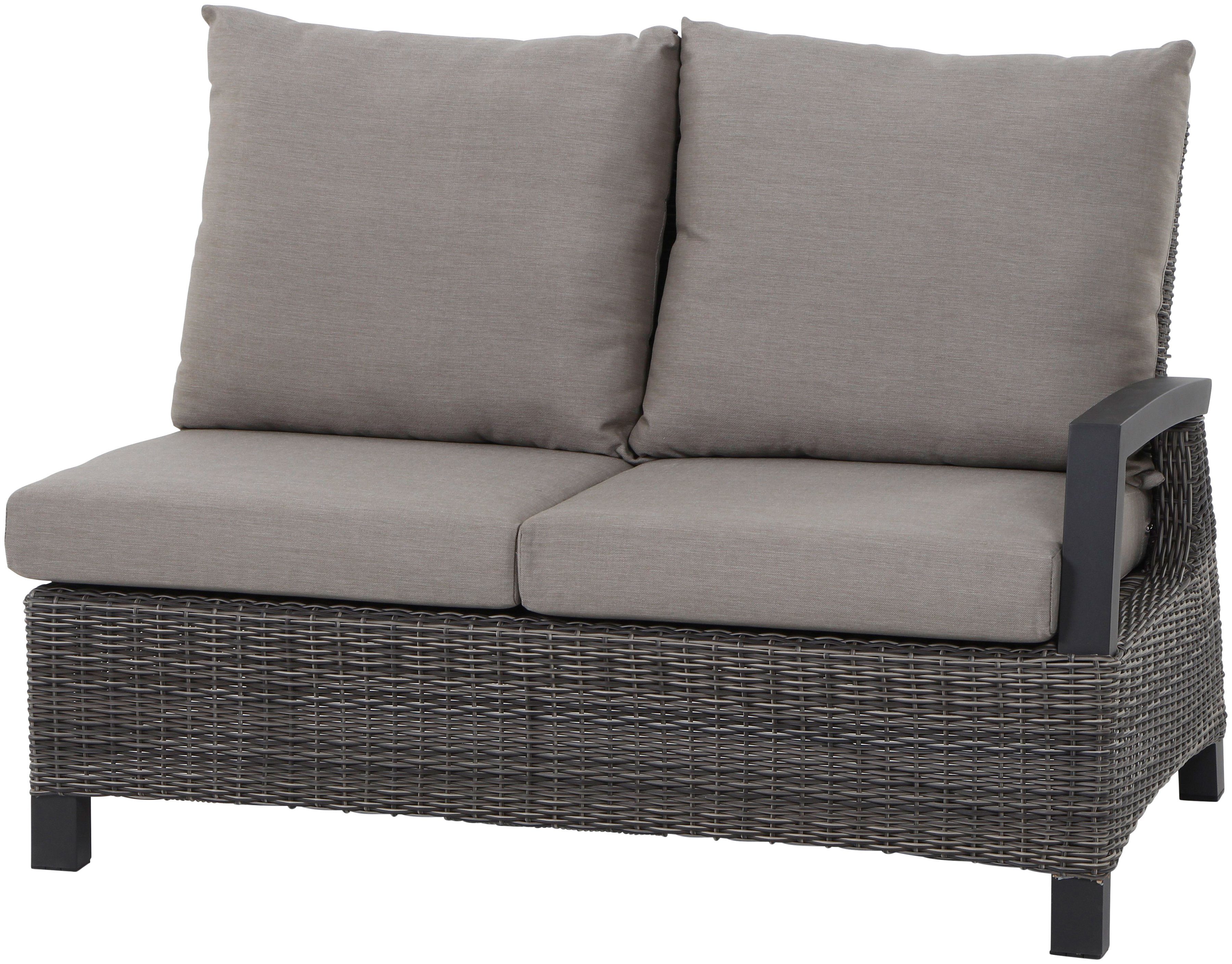 SIENA GARDEN Loungesessel »Corido Modul 2Sitzer«, Alu/Polyrattan, inkl