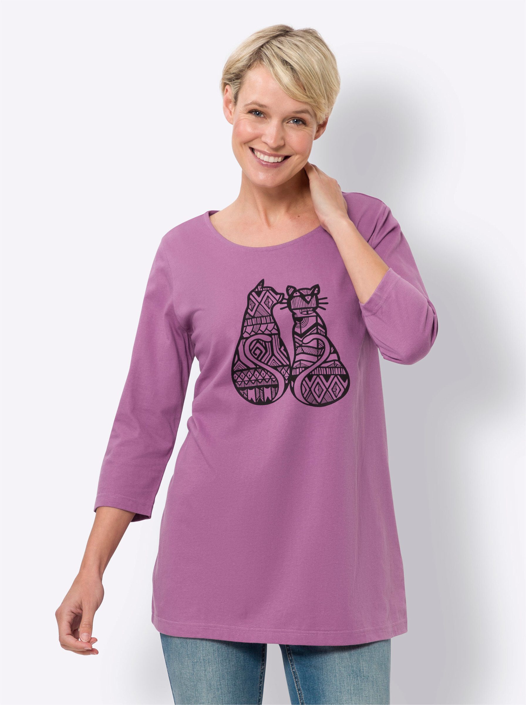 Sieh an! T-Shirt Longshirt 3/4-Arm günstig online kaufen