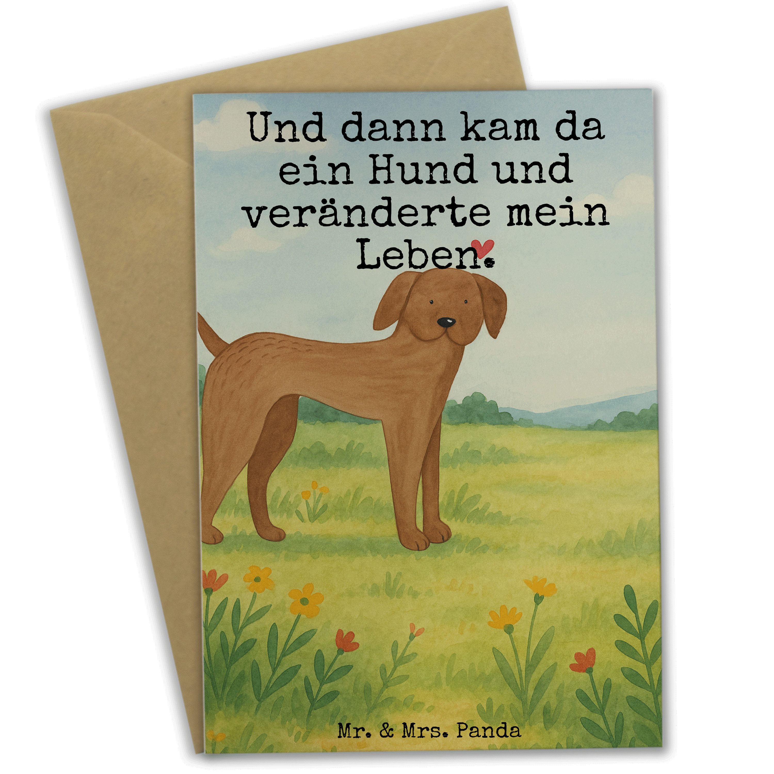 Mr. & Mrs. Panda Grußkarte Hund Dogge Design - Weiß - Geschenk, Hochzeitskarte, Deutsche Dogge, Einzigartiges Design