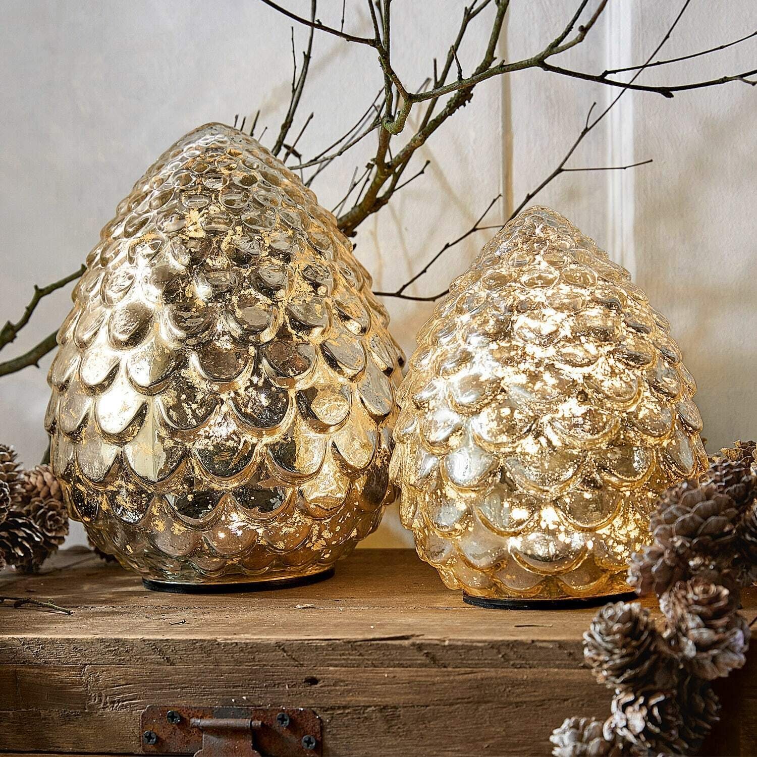 Mirabeau Weihnachtsfigur LED-Zapfen 2er Set Ibaque günstig online kaufen