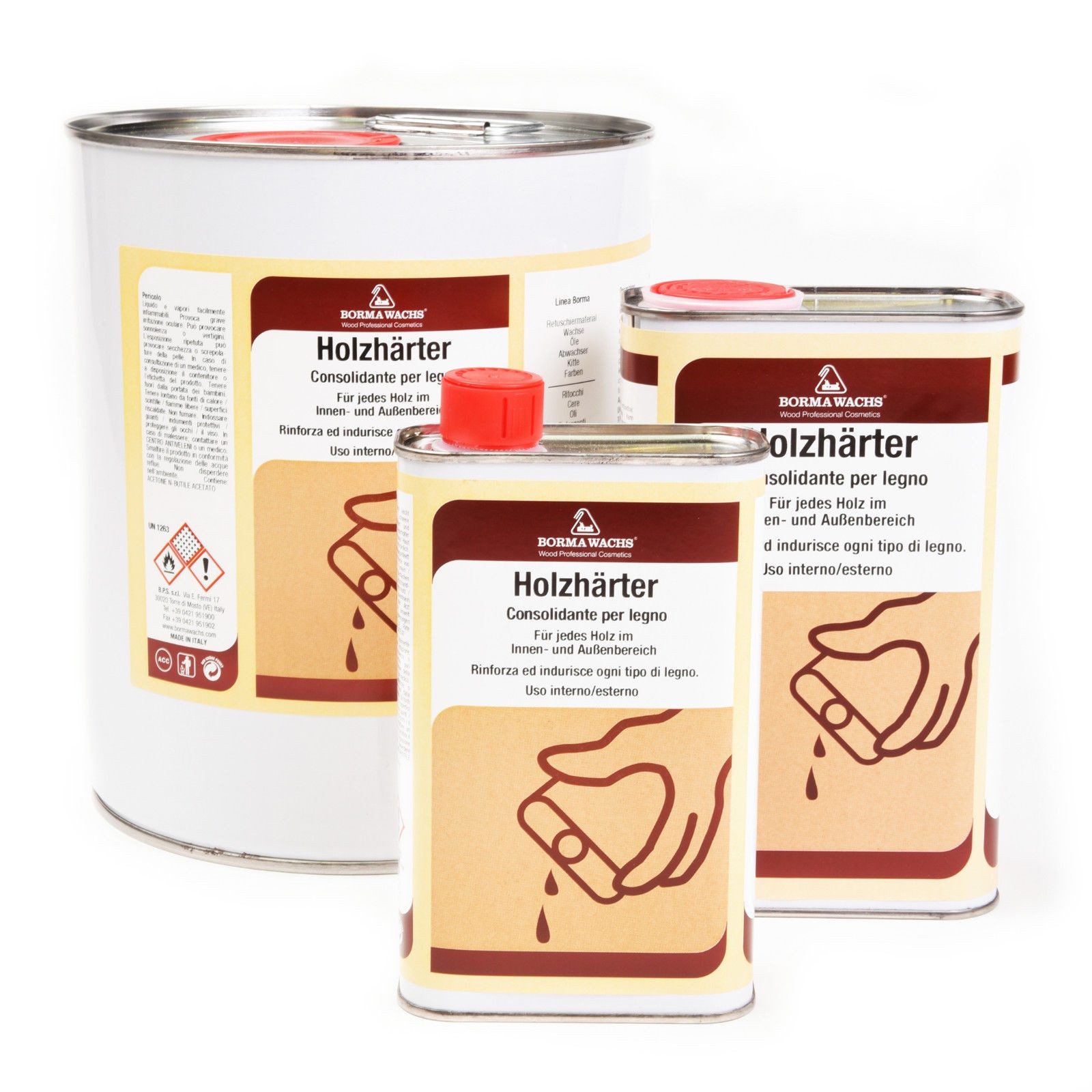 BORMA Holzgrundierung HOLZHÄRTER 1 Liter, Tiefeindrigend