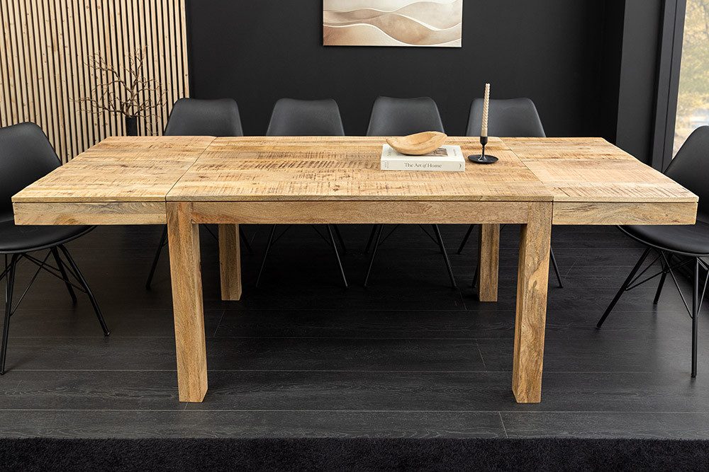 riess-ambiente Esstisch PURE 120-200cm natur - Mangoholz, ausziehbar, massi günstig online kaufen