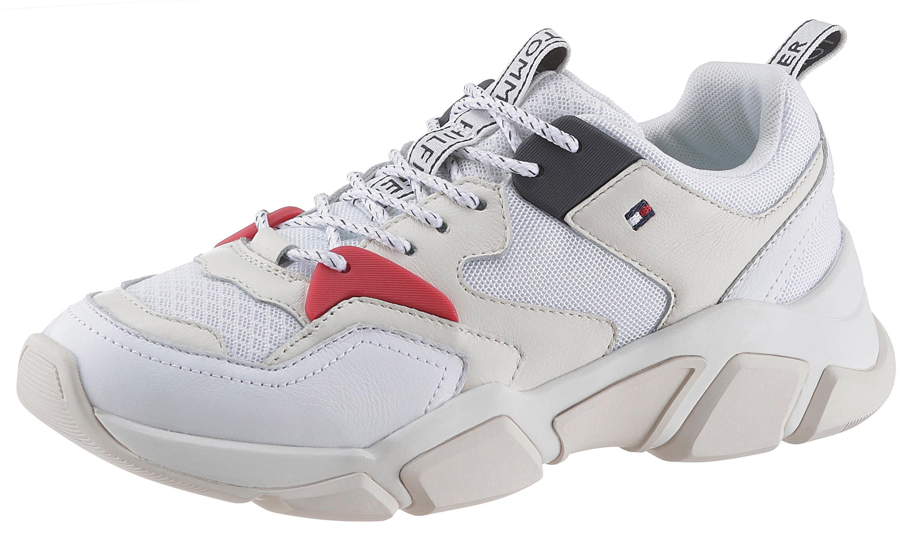 wmn chunky mixed textile trainer