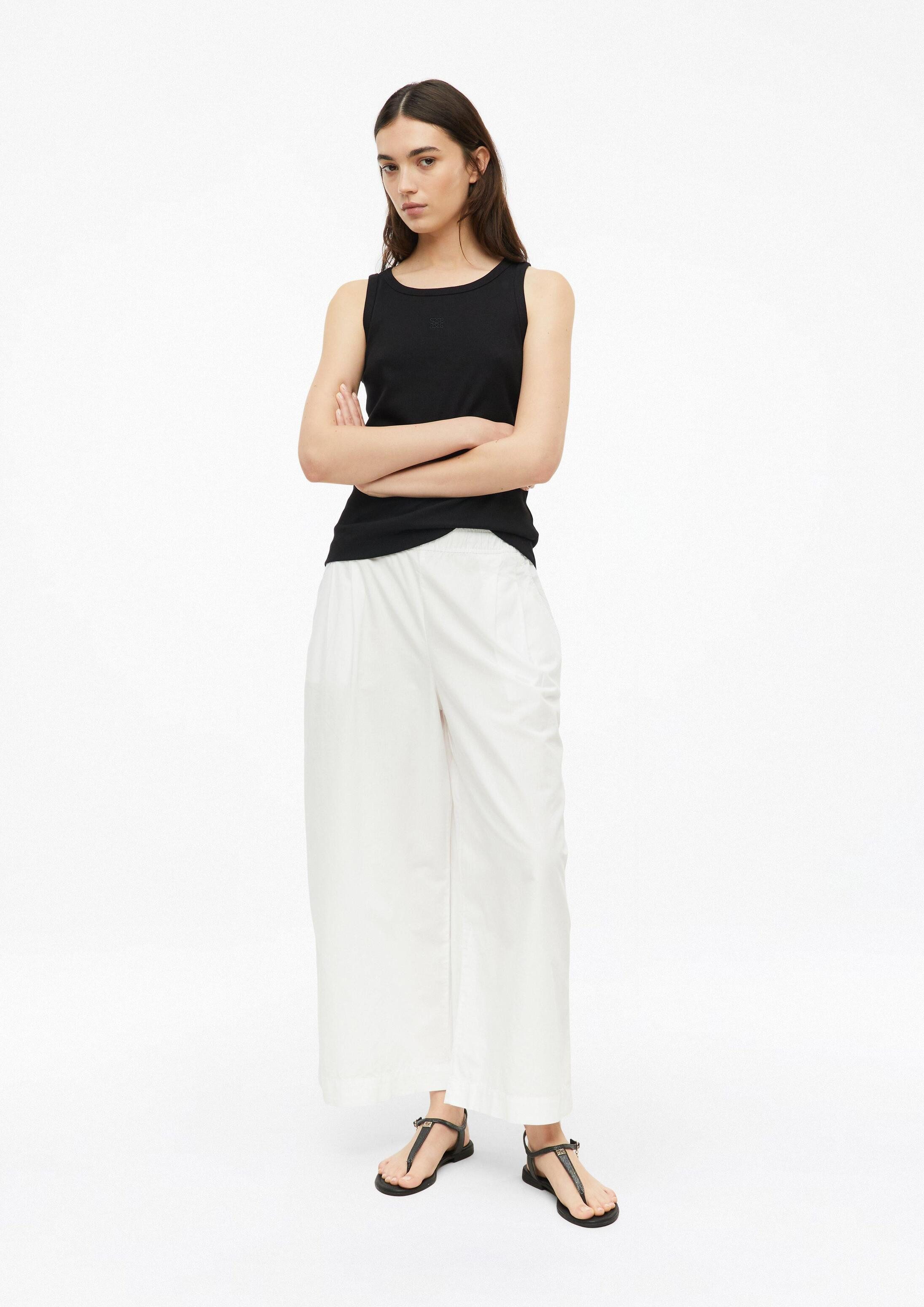 s.Oliver Culotte Hose Leichte Culotte aus Popeline mit Falten – Bild 5 von 5