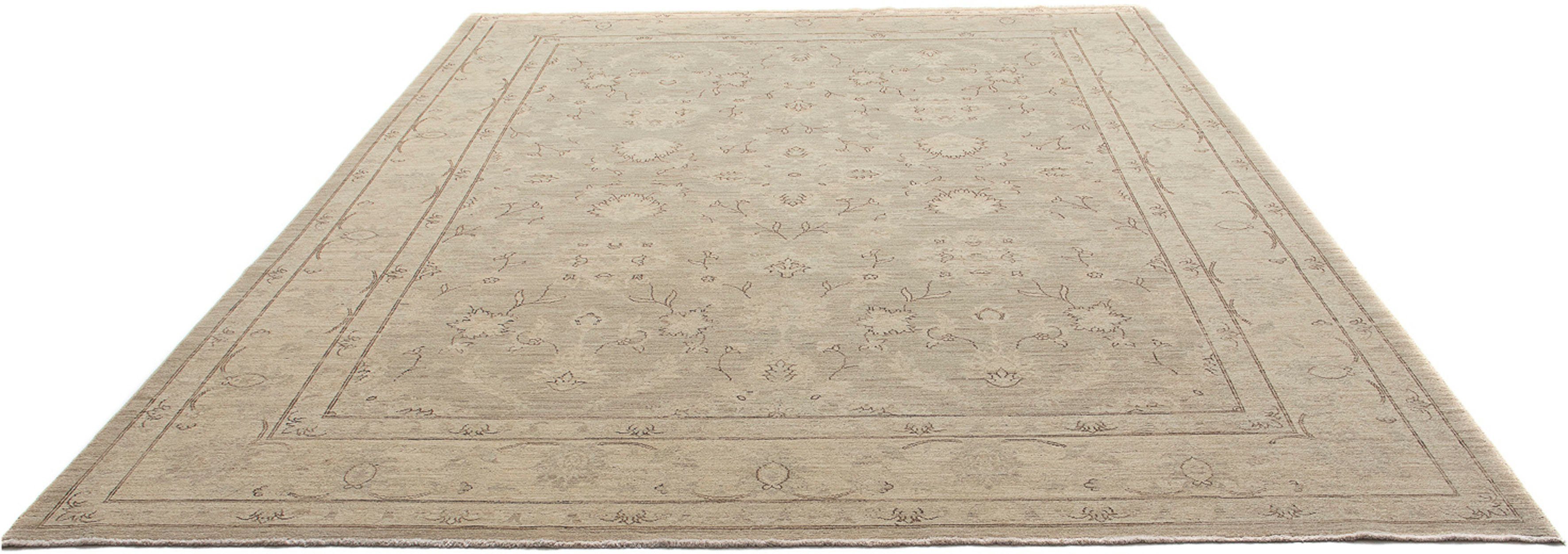 Orientteppich Täbriz - 316 x mit Zertifikat 10 beige, mm, Wohnzimmer, 246 cm - rechteckig, Höhe: morgenland, Handgeknüpft, Einzelstück