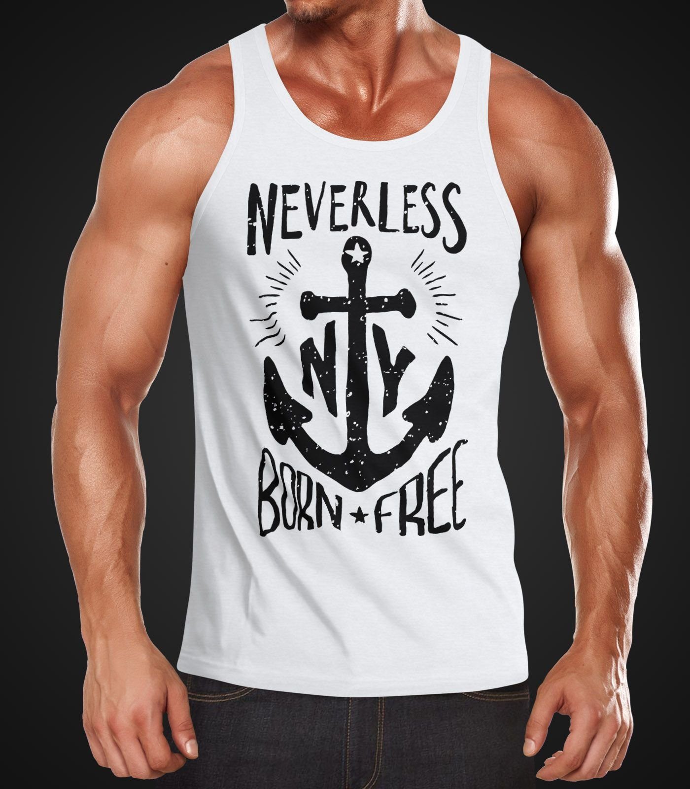 Neverless Tanktop Herren Tank Top Anker günstig online kaufen