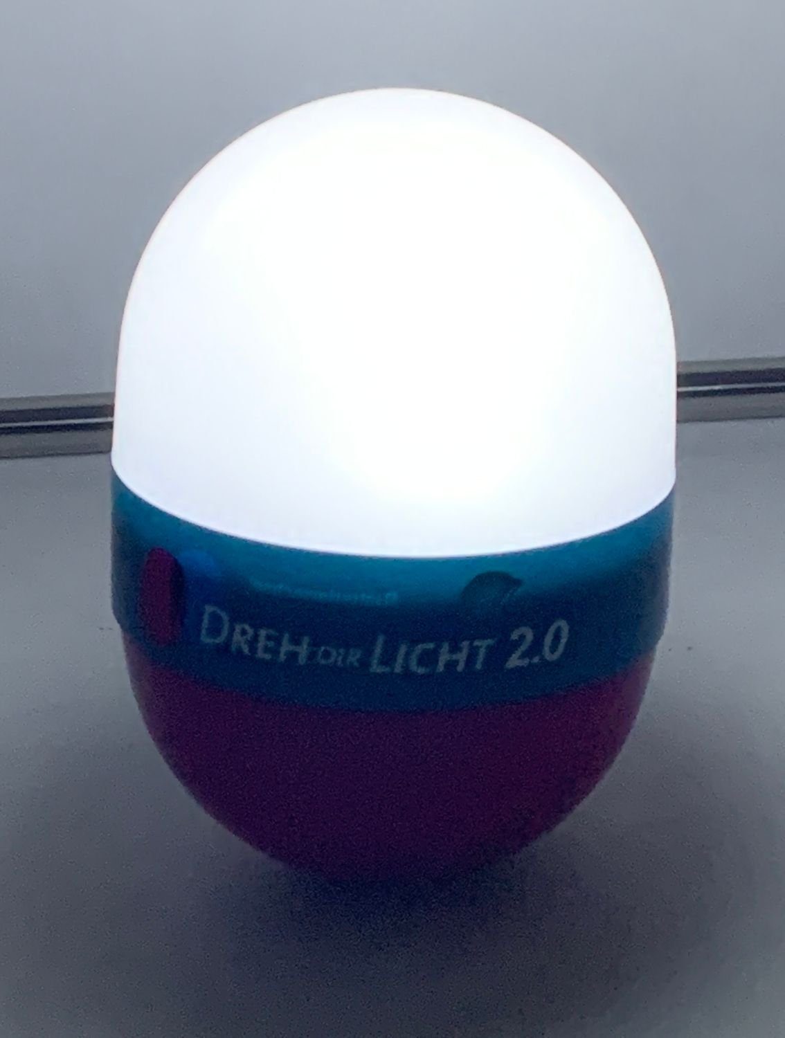 Dir Nachtlicht 12,5cm LED BURI Dreh Licht Leselam blau Dekolicht Taschenlampe Campinglampe 2.0