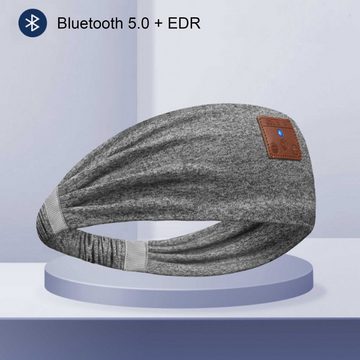 Viellan Bluetooth-Kopftuch, Stirnband, Yoga, Lauftraining, beidseitig Stereo Einschlaf- und Durchschlafhilfe (Bluetooth-Modul, dehnbar, lange Batterielebensdauer)