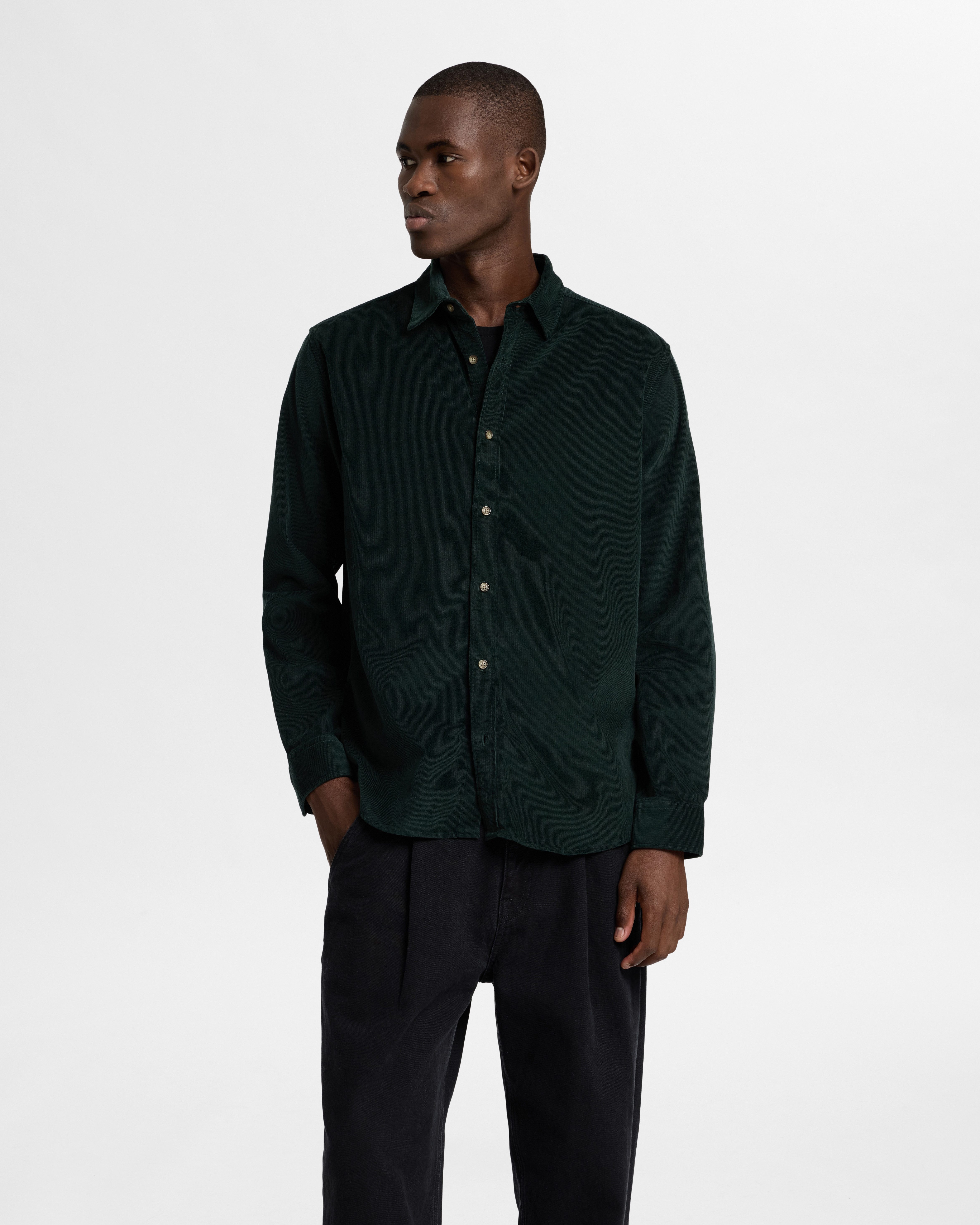 SELECTED HOMME Langarmhemd SLHREGOWEN-CORD SHIRT LS günstig online kaufen