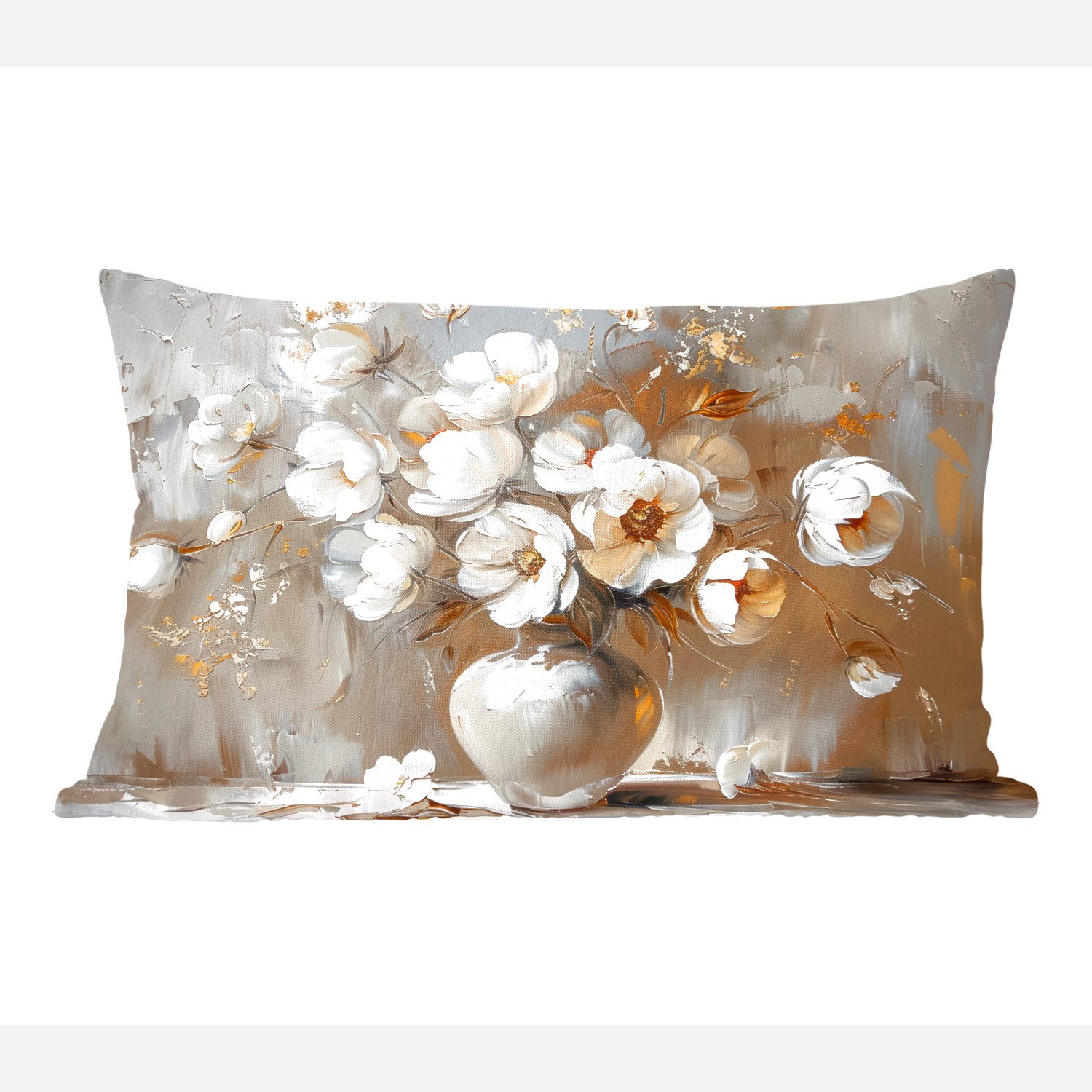 MuchoWow Dekokissen Vase - Blumen - günstig online kaufen