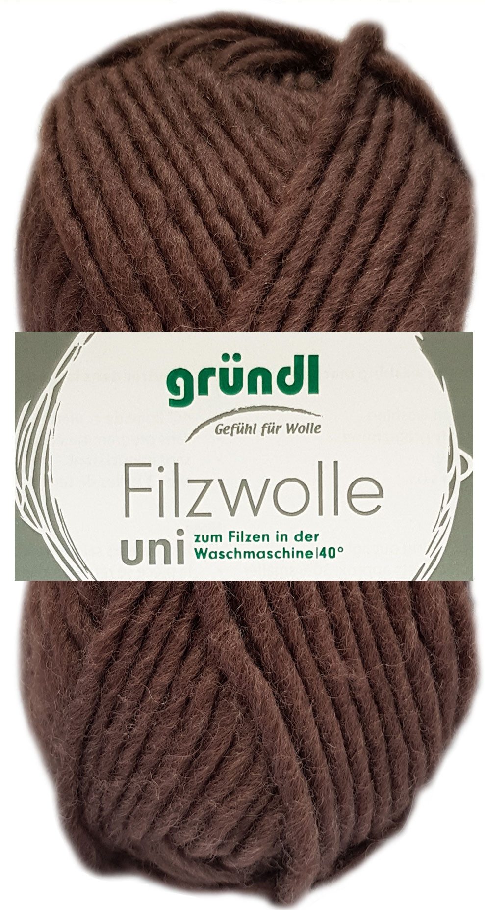 Gründl 50 Gramm Gründl Filzwolle Uni Farbauswahl Bastelgarn