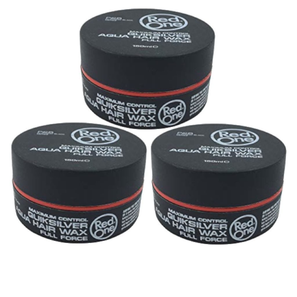 RedOne Haarwachs Haarwachs Styling Wax 150ml Quiksilver, 3-tlg.